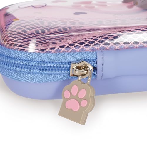 Detalle de Legami Astuccio Wonderwow Kitty – 2 Scomparti, zip, 23x11x5 cm