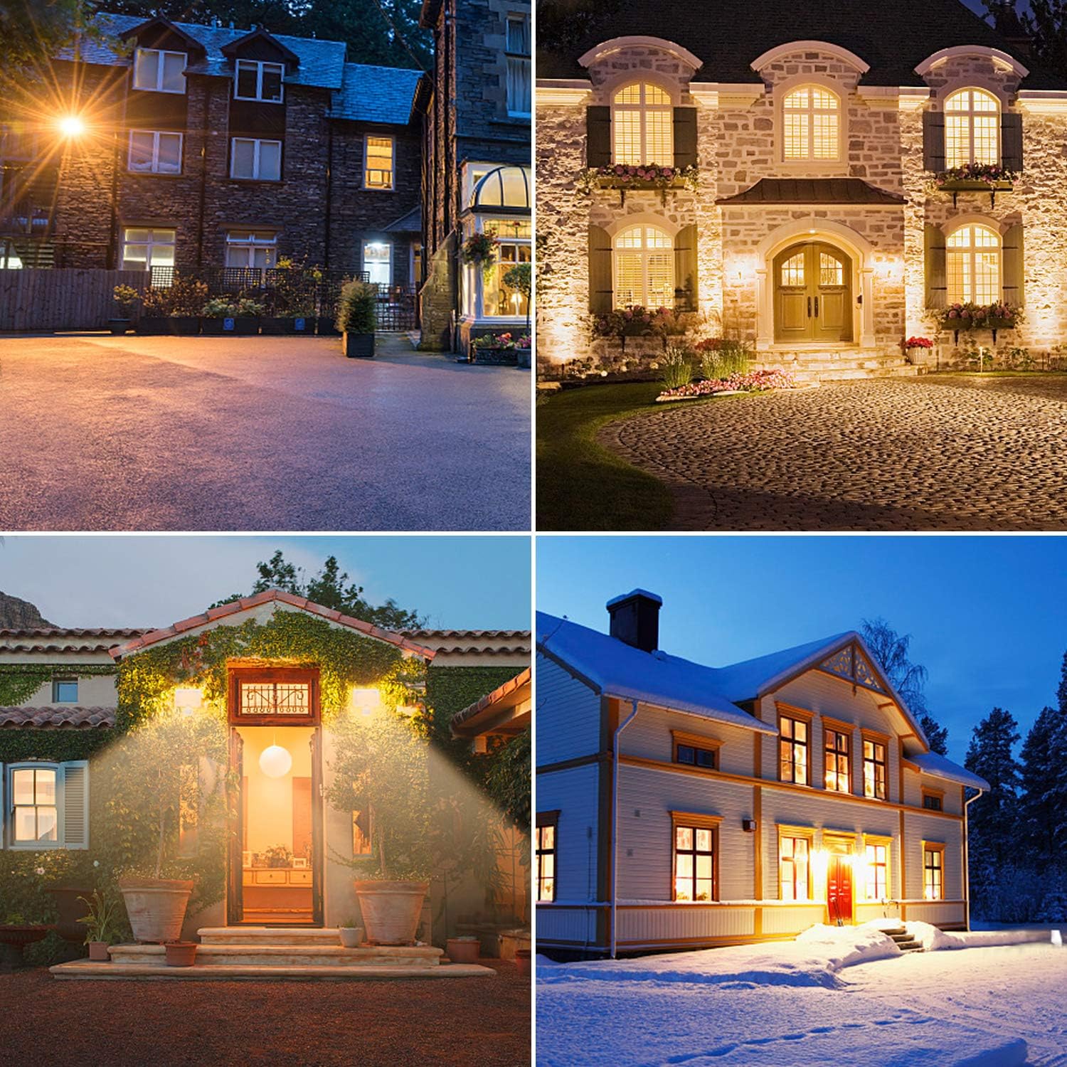 Detalle de CLV 35W Plug-in Security Lights with Motion Sensor (UK Plug, IP66) – 3000 Lumens 2700K Warm White