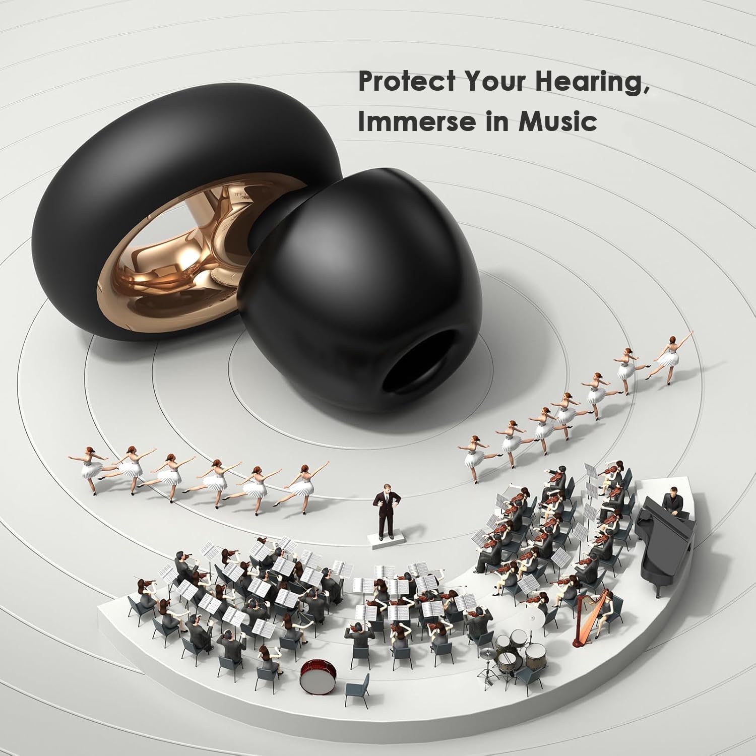 Thumbnail 5 de Bisswell SilentPro 2 Ear Plugs for Sleep – 45dB Noise Cancelling, Soft Silicone, Reusable, 4 Sizes