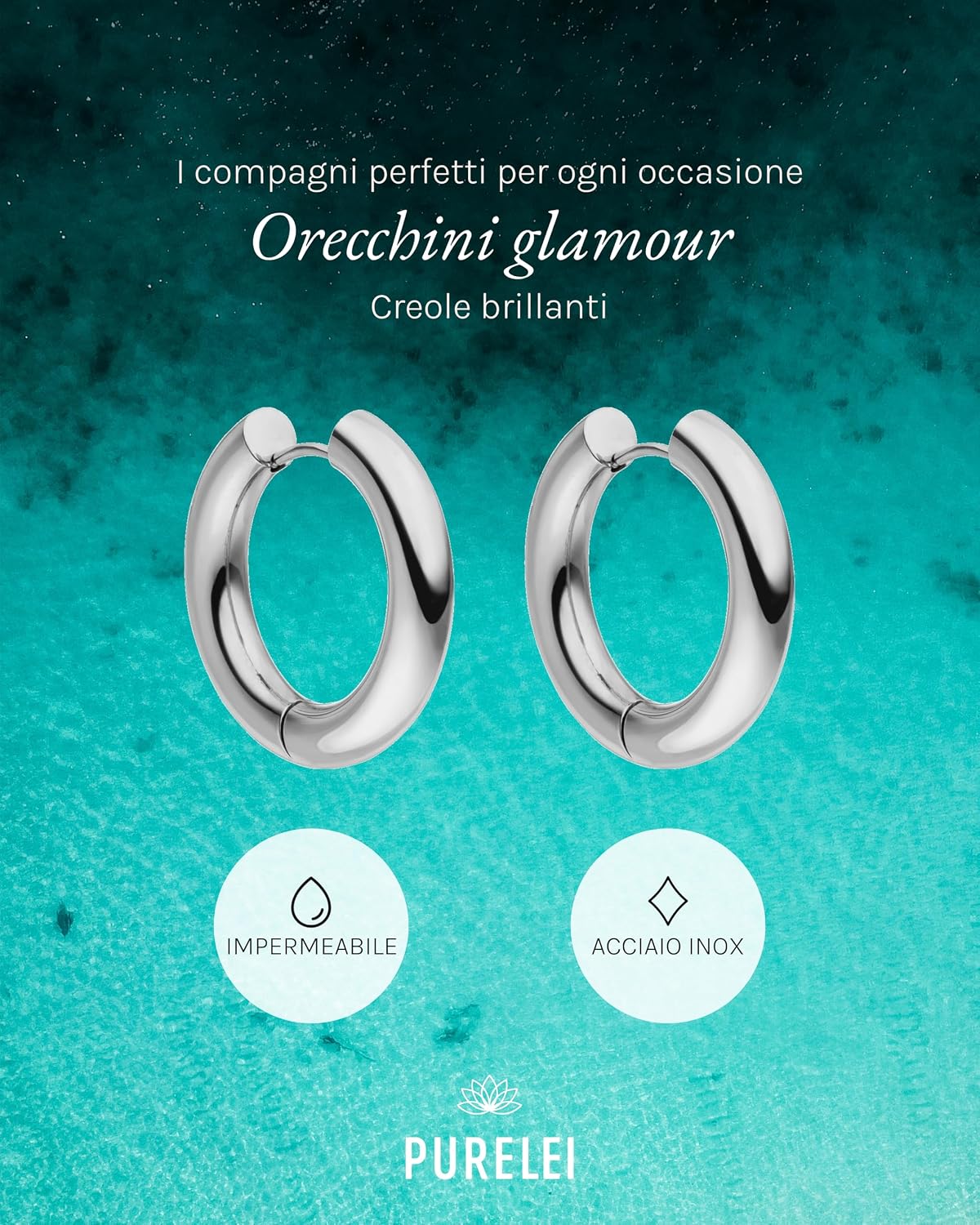 Detalle 2 de PURELEI Orecchini Glamorous 2,8 cm