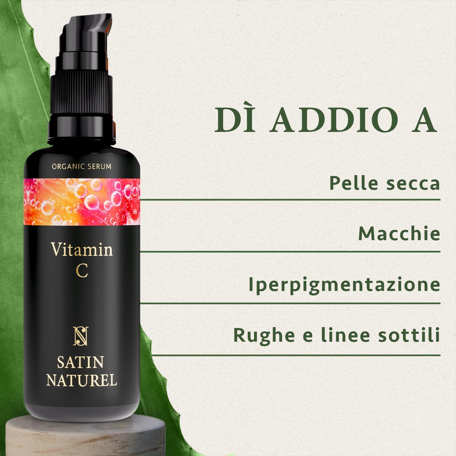 Thumbnail 2 de Satin Naturel Siero alla Vitamina C 100 ml – Siero Viso con Vitamina C, Acido Ialuronico & Aloe Bio