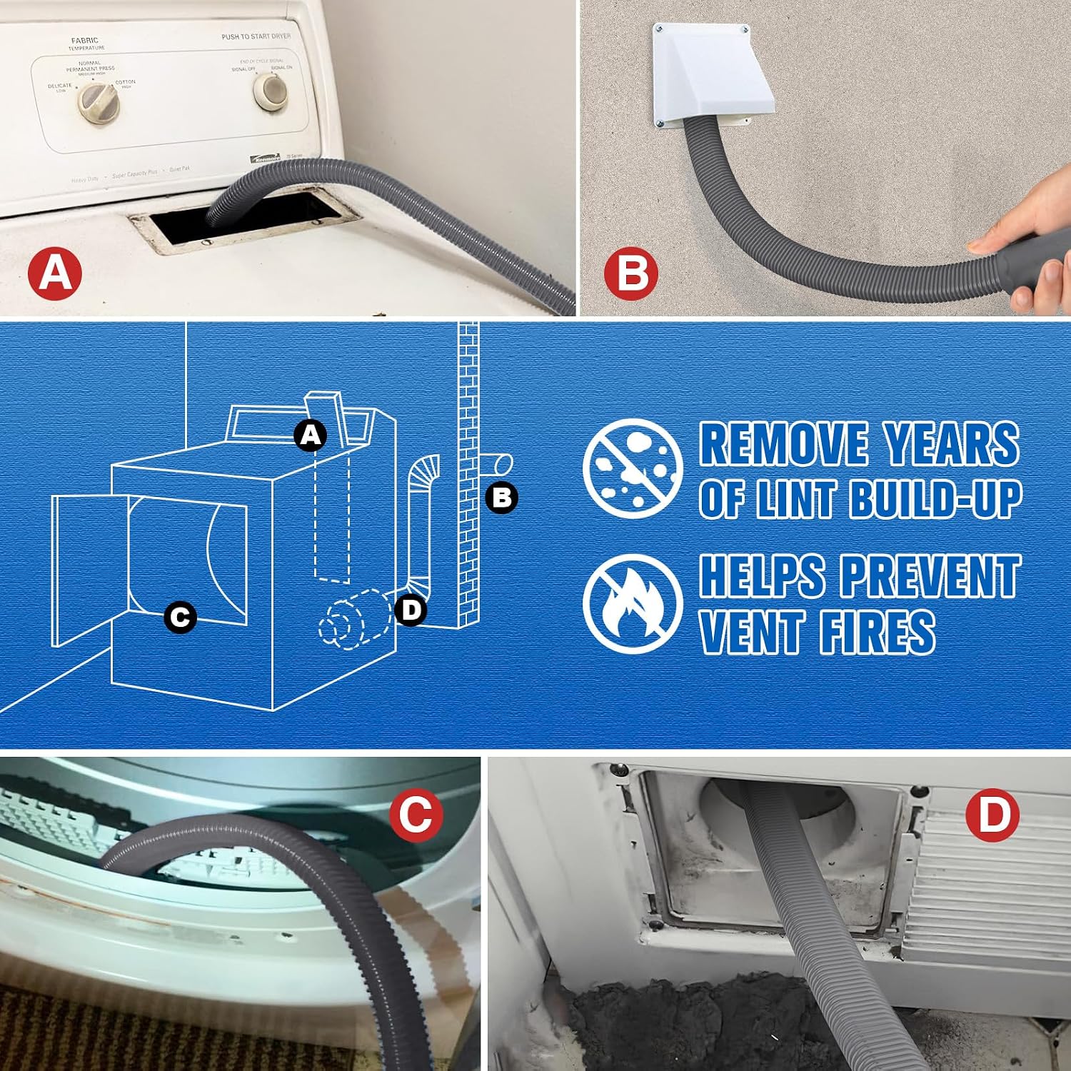 Detalle de Sealegend Dryer Vent Cleaning Kit, 31.5-inch