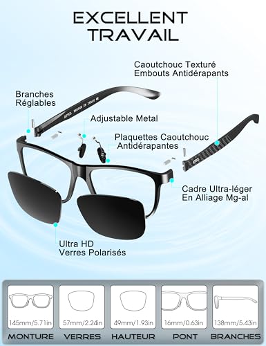 Thumbnail 6 de ATTCL Lunettes de Soleil Homme Polarisées UV400 Léger AL-MG – Conduite, Voyage