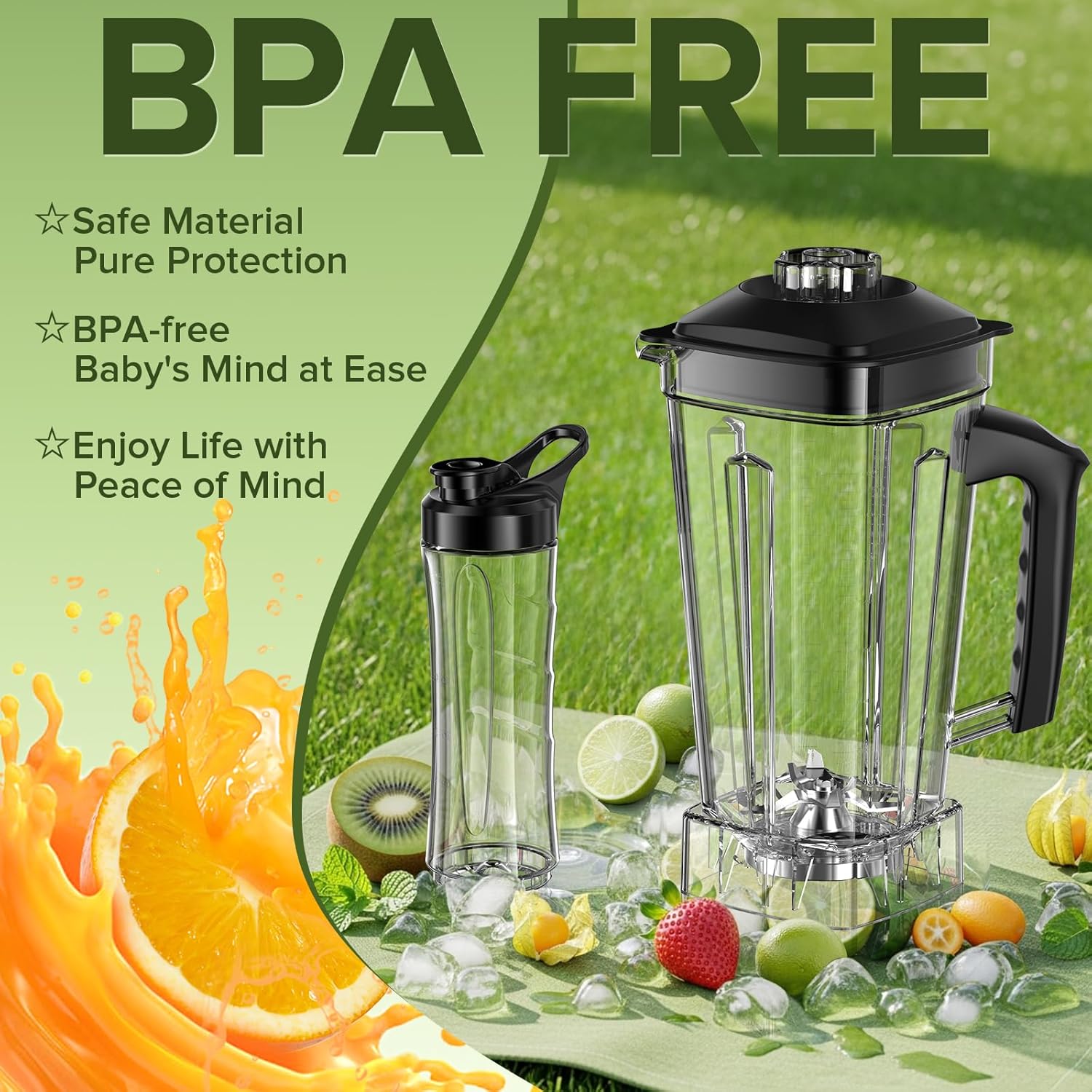 Thumbnail 4 de Blender for Smoothies 68 oz pitcher, 20 oz juicer 🥤