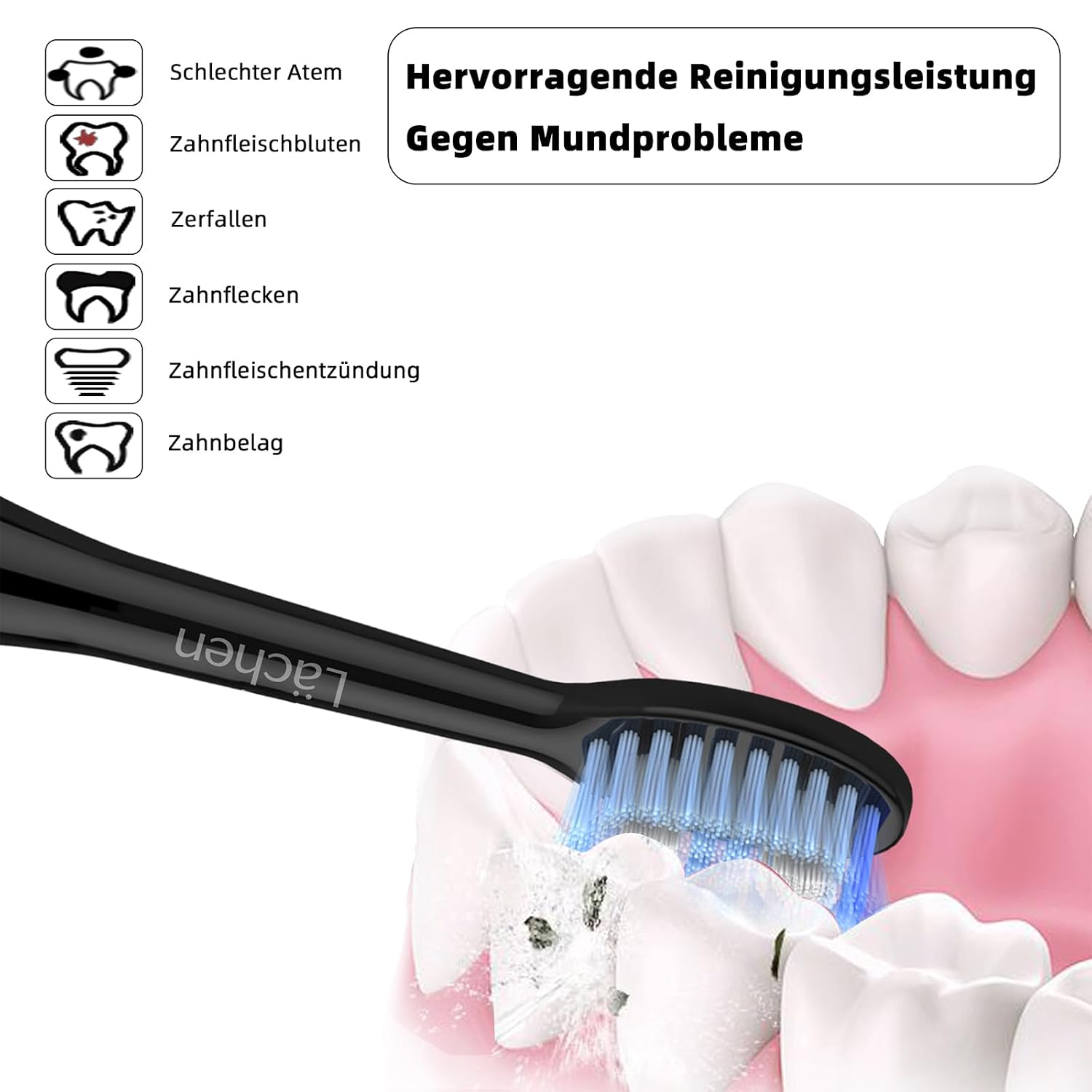 Thumbnail 1 de Lächen Ersatzbürstenkopf 4er-Pack für Zahnbürste 🪥