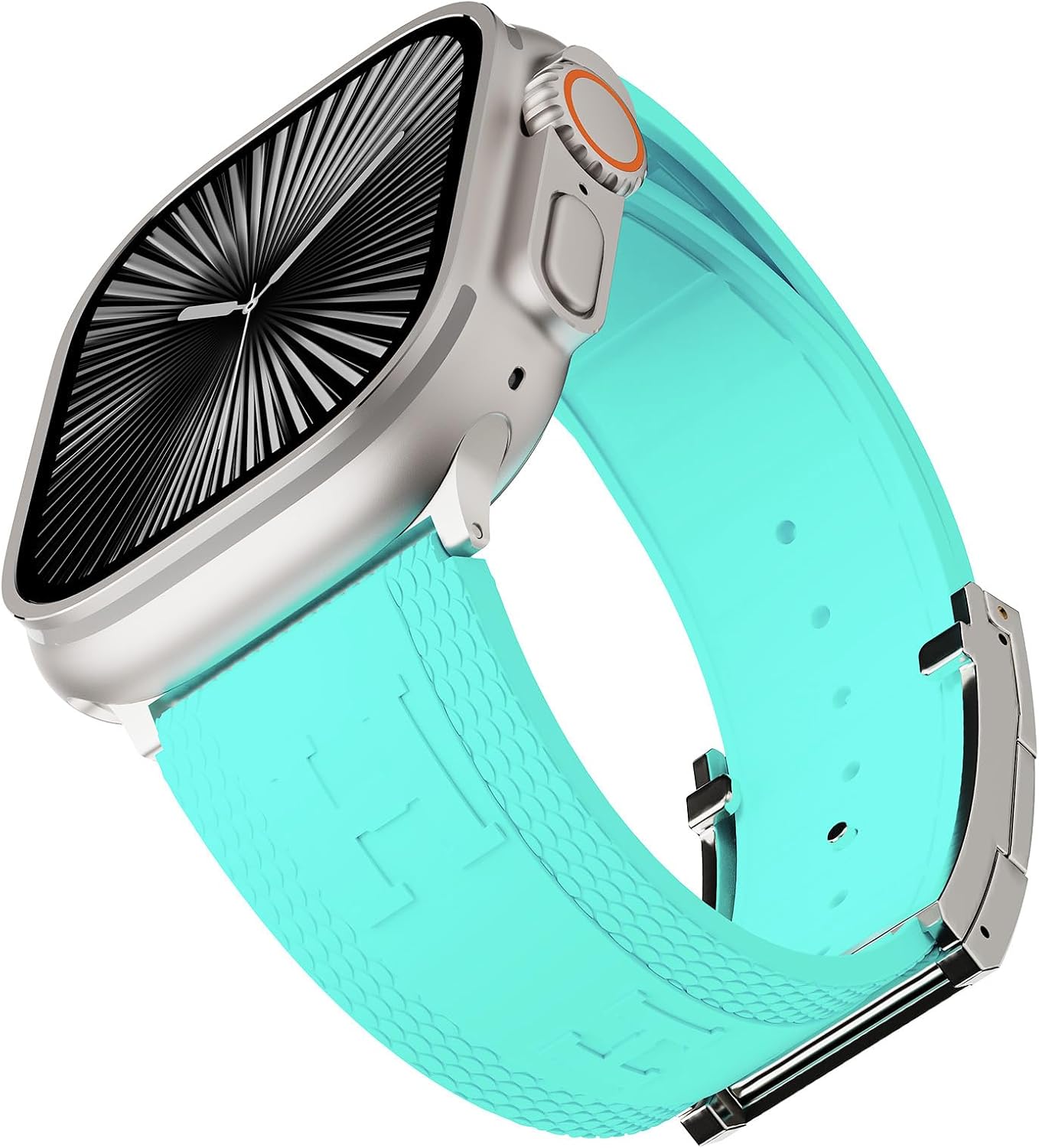 Detalle 2 de CrazyGrass Sport Silicone Apple Watch Band with Magnetic H-Shaped Buckle