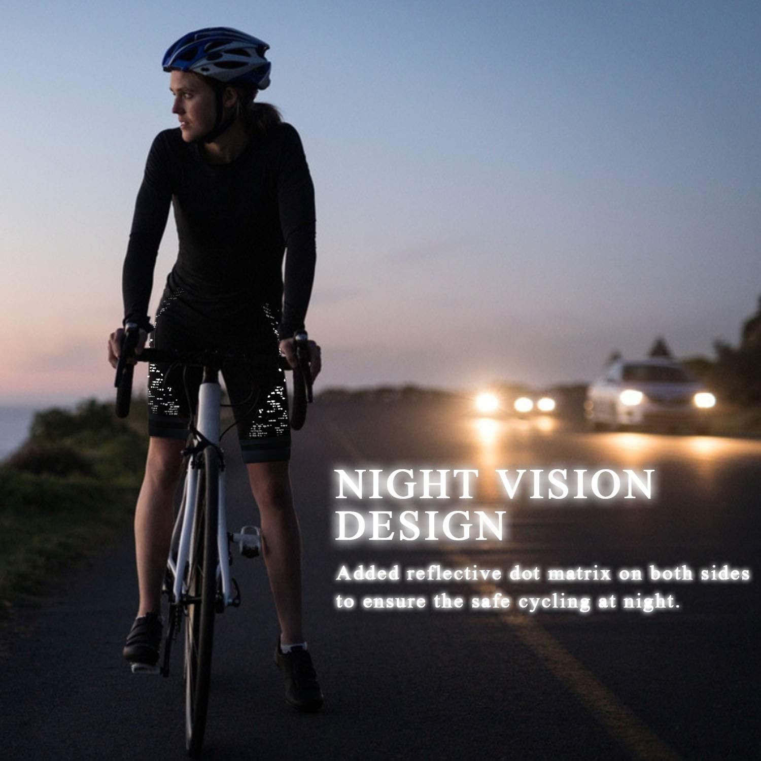 Thumbnail 1 de NICEWIN Damen 3D-gepolsterte Fahrrad-Shorts mit hoher Taille – schnelltrocknend