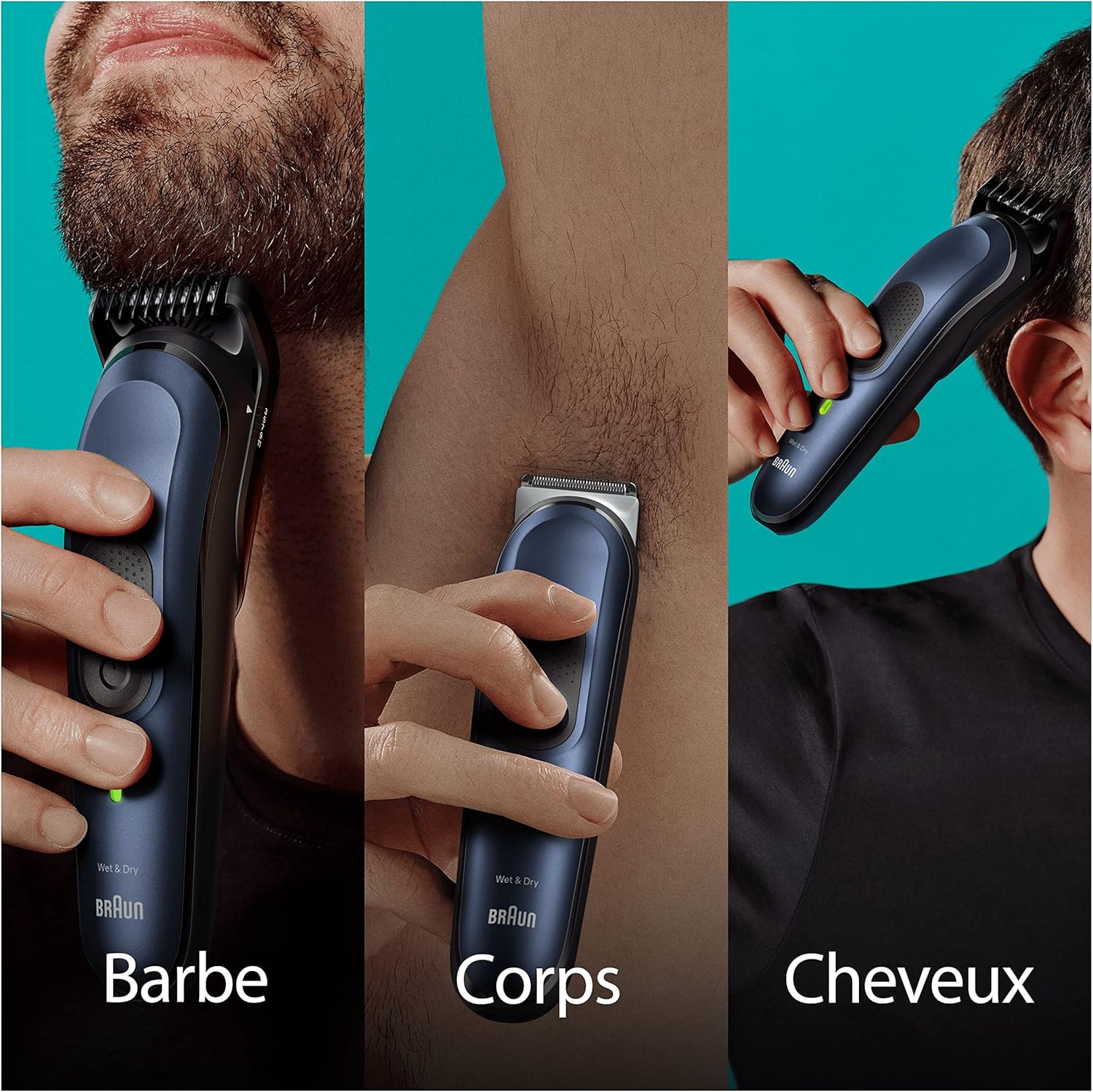 Thumbnail 2 de Braun Tondeuse Électrique tout-en-un Series 7 MGK7410 – kit 10-en-1 pour barbe, cheveux et corps