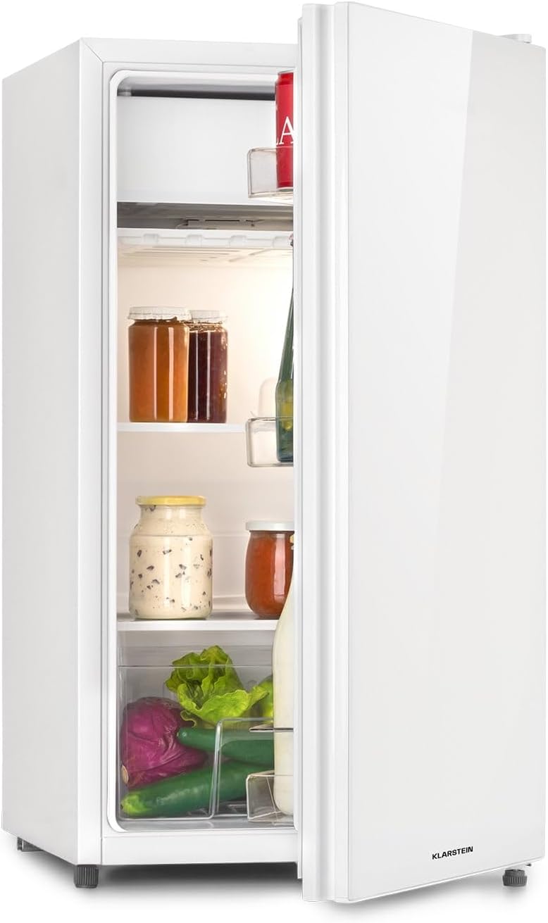 Detalle de Klarstein HEA14-Frost-wh-E Luminance Frost compact fridge-freezer, 91L
