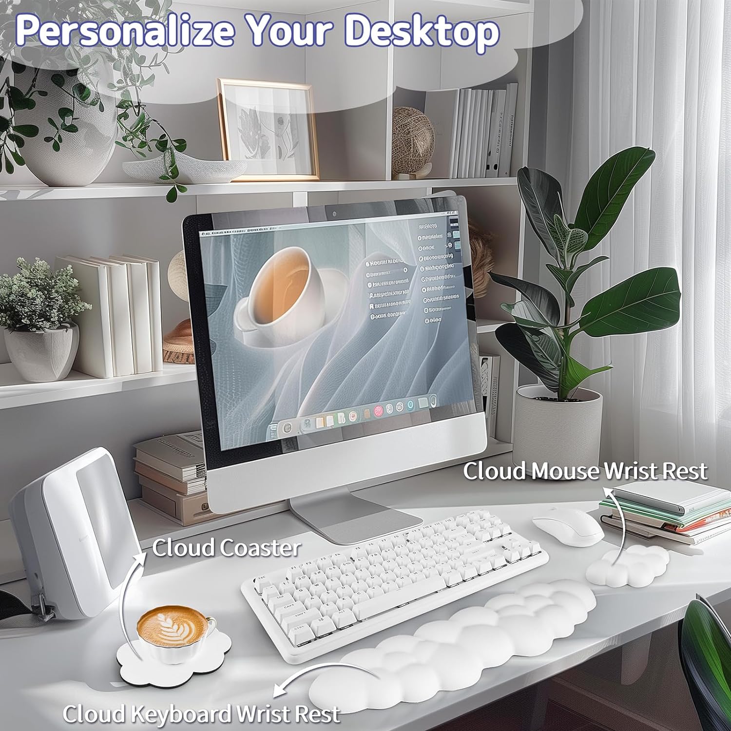 Detalle 2 de Sushret Cloud Wrist Rest 1pc for keyboard ๐ฑ