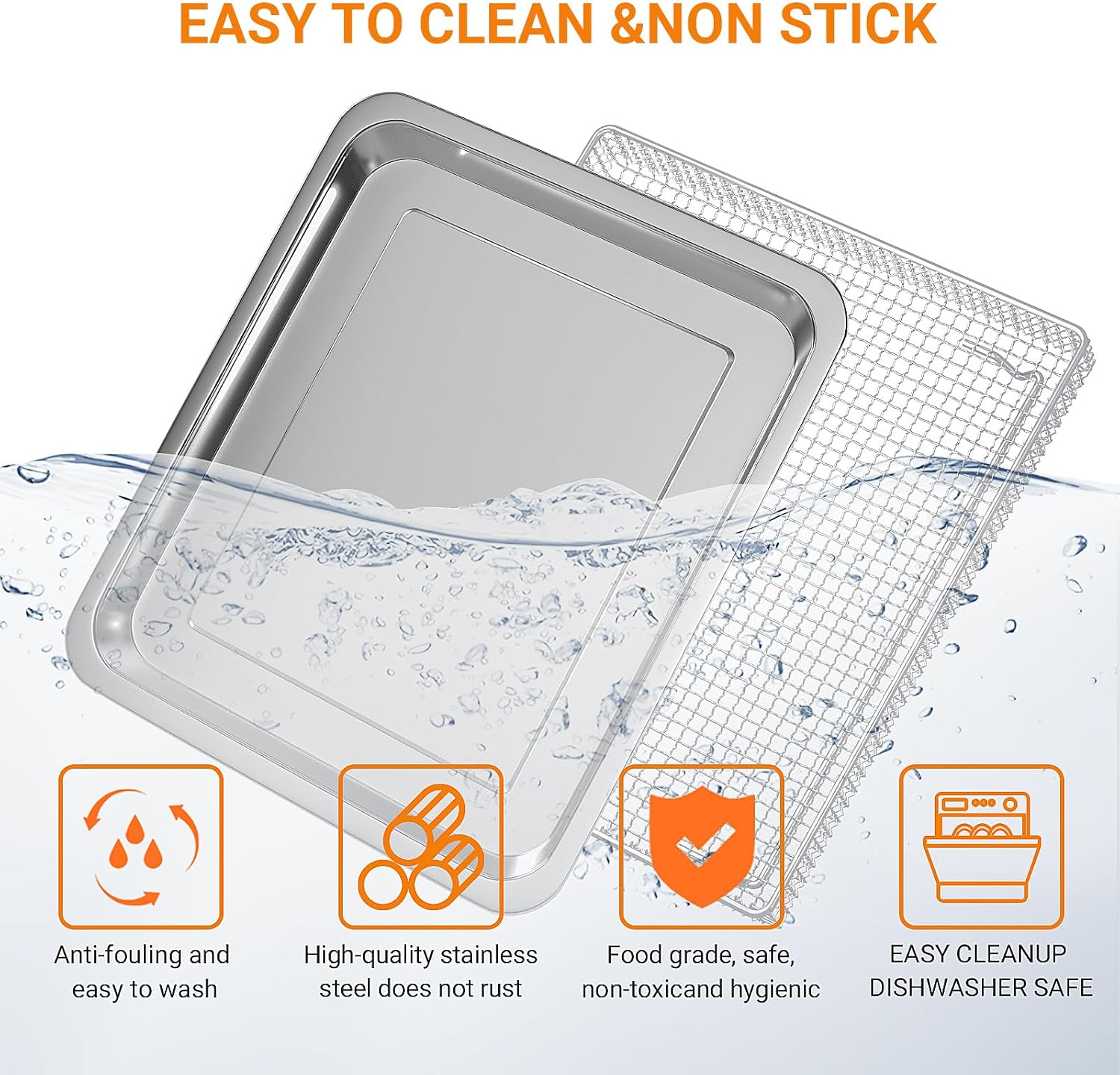 Detalle 2 de Cuisinart TOA-060 Stainless Steel Air Fryer Tray