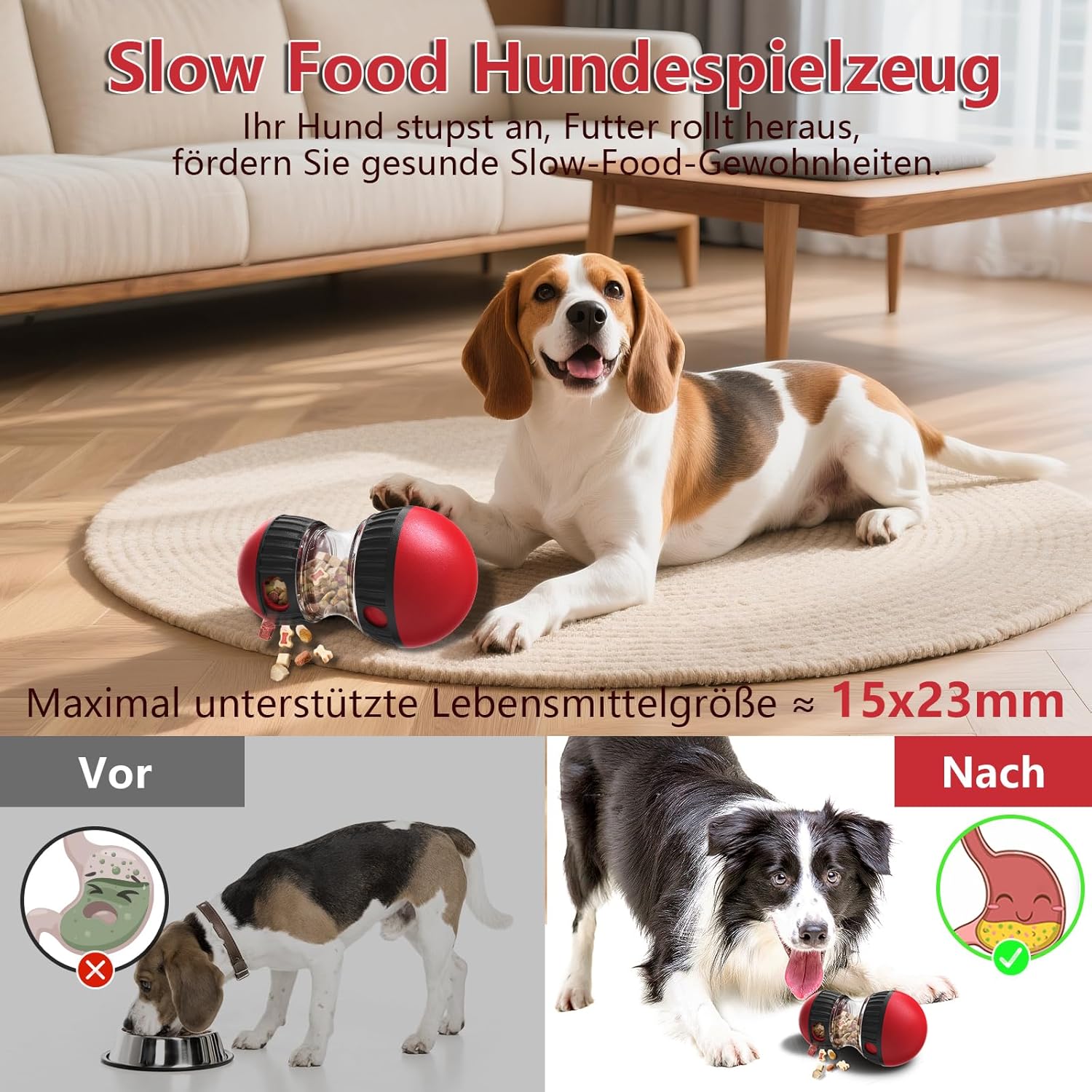 Thumbnail 3 de Dufuso Hundespielzeug Intelligenz – Slow Feeder zur Futterausgabe, interaktives Spielzeug für Hunde