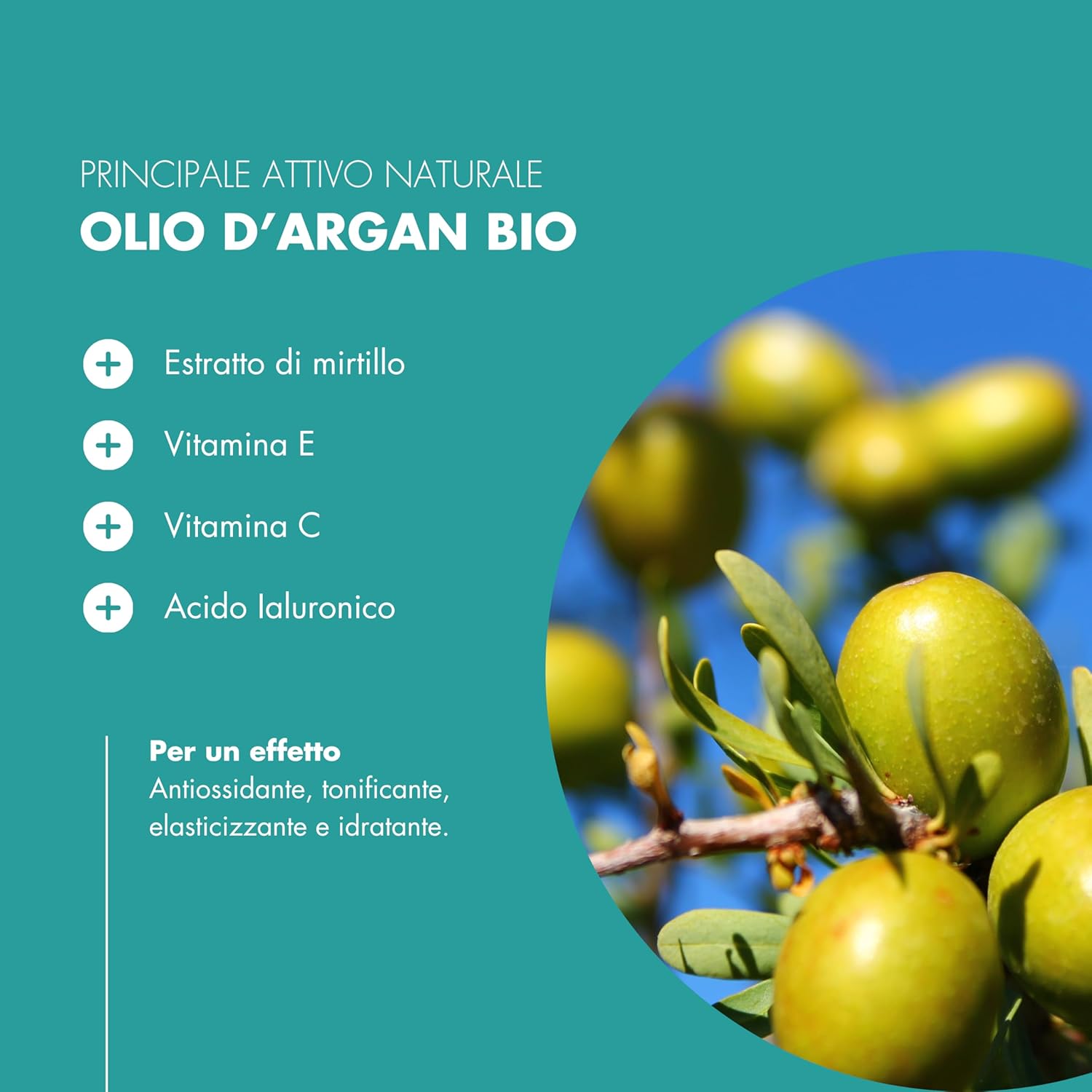 Detalle de Eyes Don't Lie: Crema Contorno Occhi Illuminante con Vitamina C, Acido Ialuronico e Olio di Argan (30 ml)