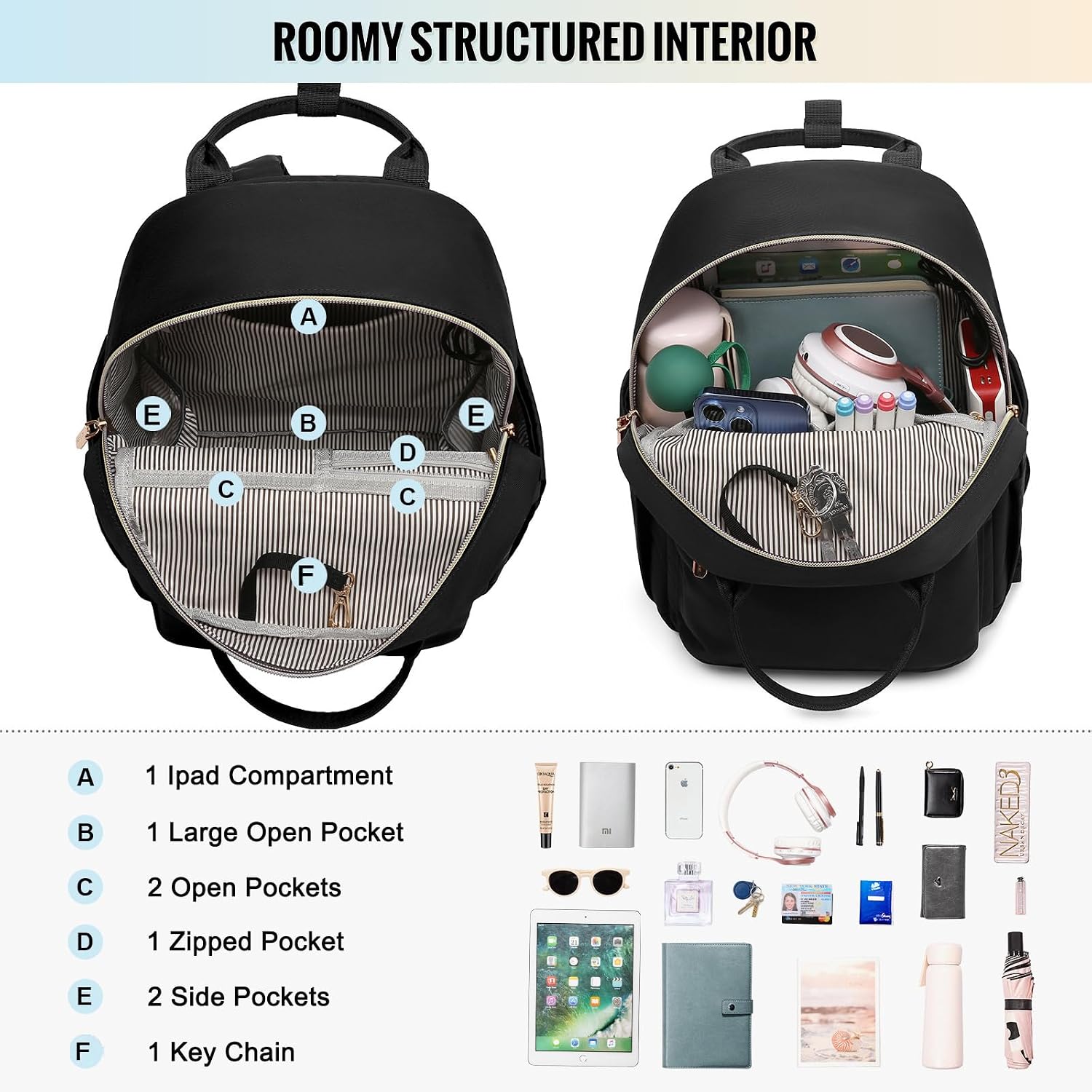 Thumbnail 2 de LOVEVOOK Backpack Small Waterproof Daypack