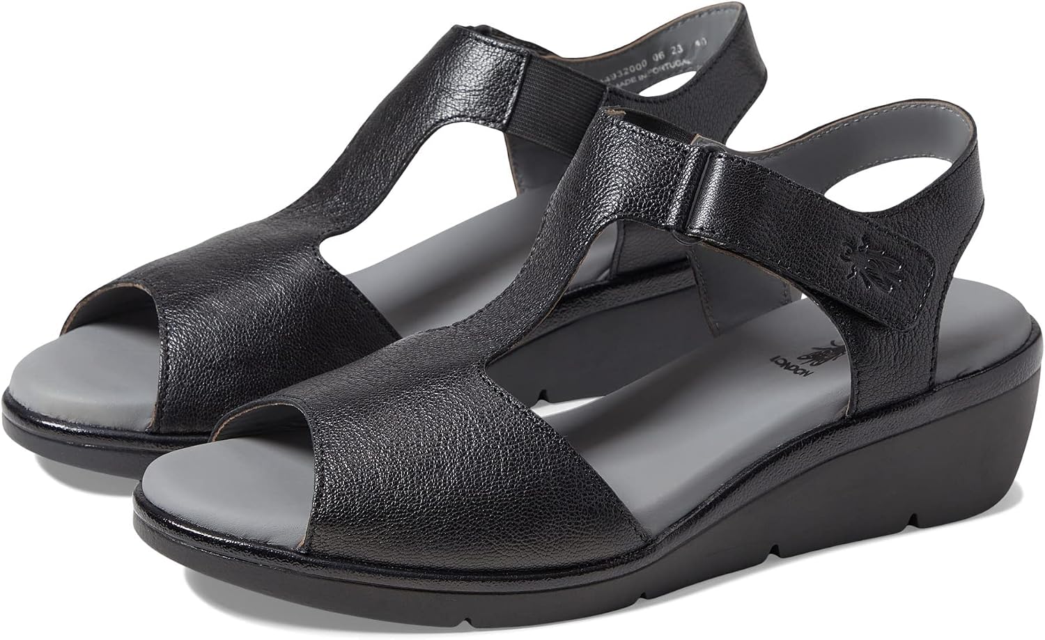 Detalle de Fly London Nova932fly, sandale femme – confort ajusté grâce au Velcro et à la microfibre