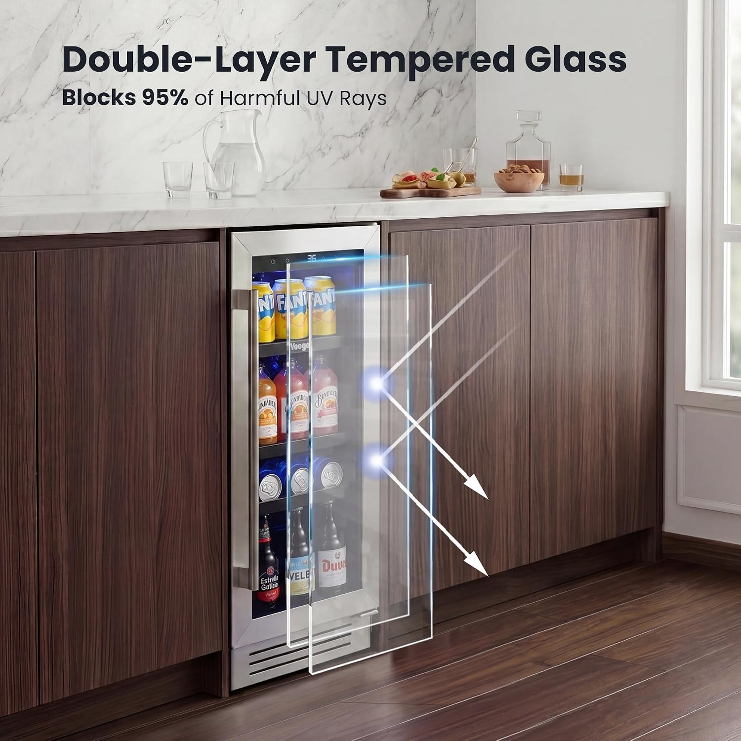 Detalle 2 de Yeego Beverage Refrigerator, 12-Inch
