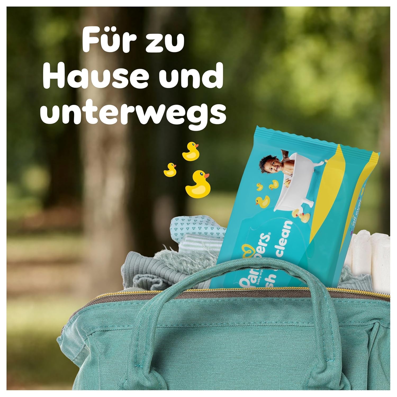 Detalle 2 de Pampers Fresh Clean Feuchttücher 15 Packungen – 80 Stück pro Packung, 1200 Feuchttücher, milder Duft