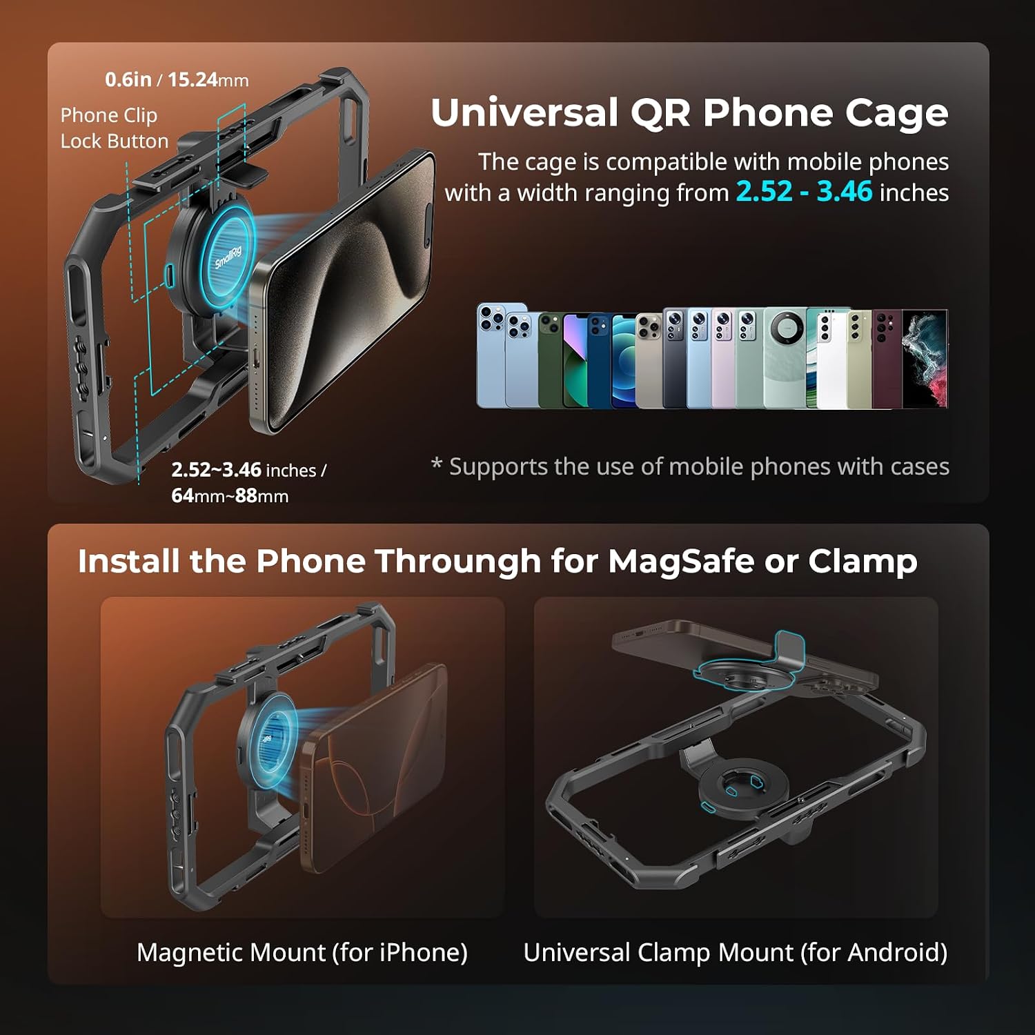 Thumbnail 2 de SmallRig All-in-One Quick Release Phone Video Rig Kit Pro (4704)