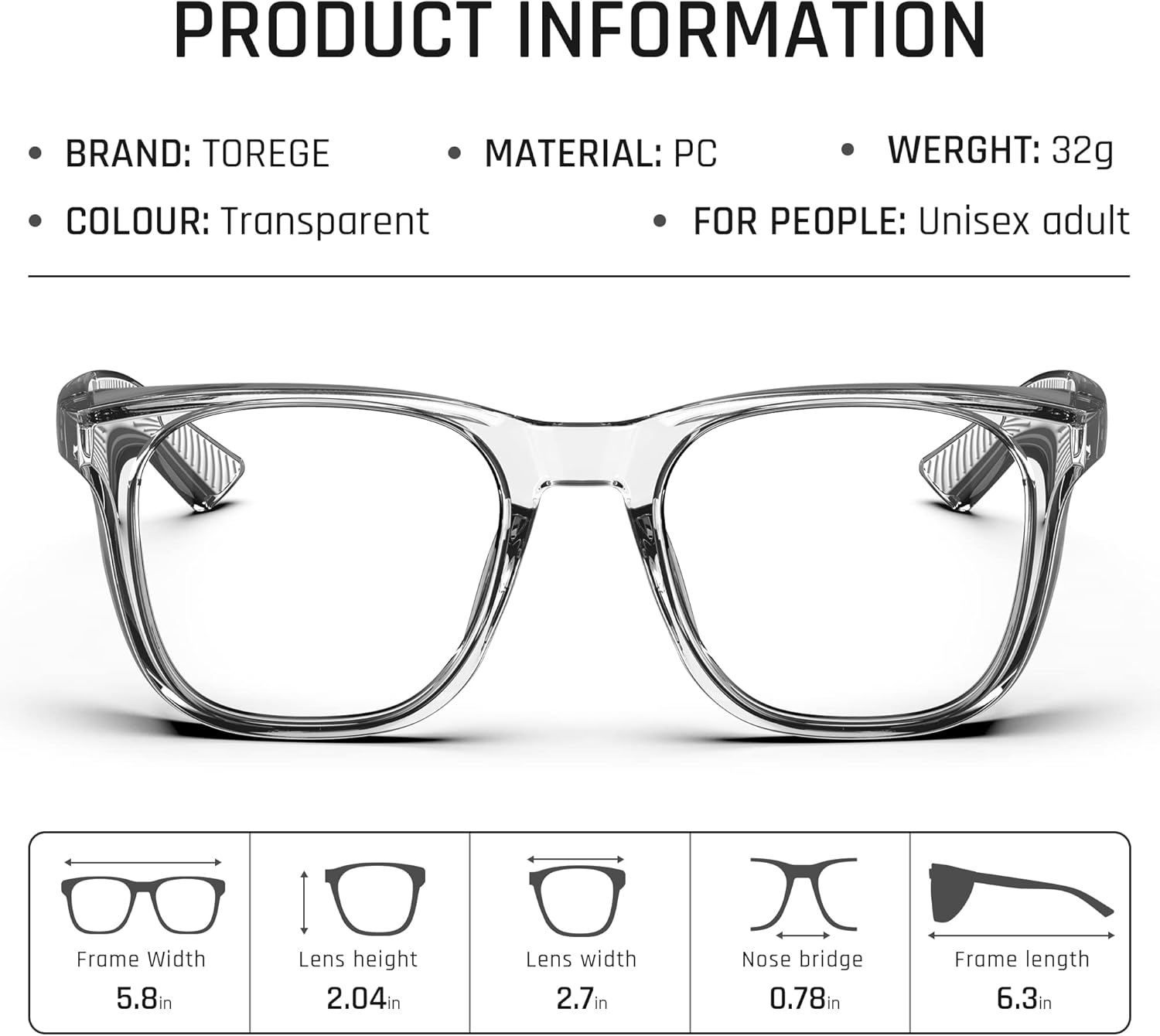 Thumbnail 2 de Occhiali protettivi TOREGE trasparenti con protezioni laterali, antiappannamento e antigraffio