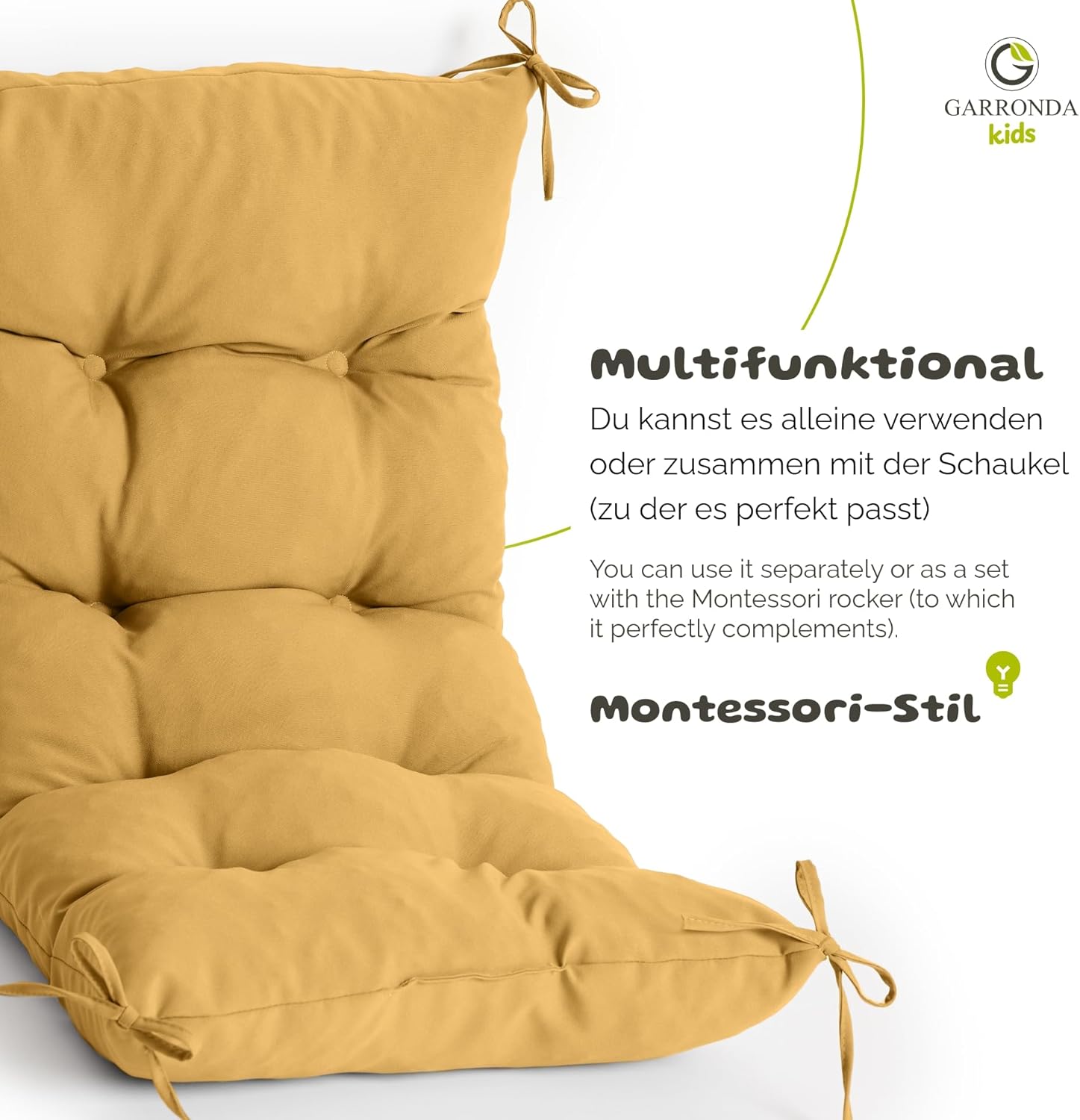 Thumbnail 3 de Garronda Kissen GD-0063 Senfgelb für Kletterbogen