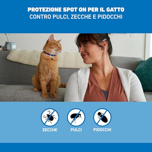 Detalle de FRONTLINE Spot On Gatti 6 Pipette da 0,5 ml: antipulci e antiparassitario per gatti e gattini
