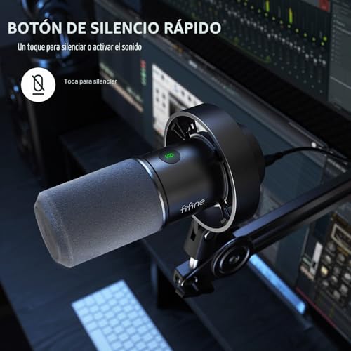 Thumbnail 5 de FIFINE XLR Studio: Micrófono dinámico para podcast y streaming con USB y XLR