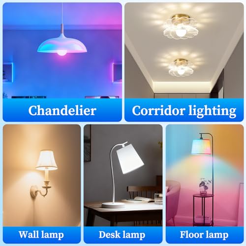 Thumbnail 7 de Oumida Bombilla LED Inteligente Wi-Fi RGB Multicolor E27 (2 uds) 9W, 806 lm