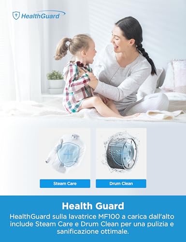 Detalle de Midea Lavatrice A Carica dall'Alto 7 kg - Classe A, motore BLDC, Health Guard e programmi rapidi