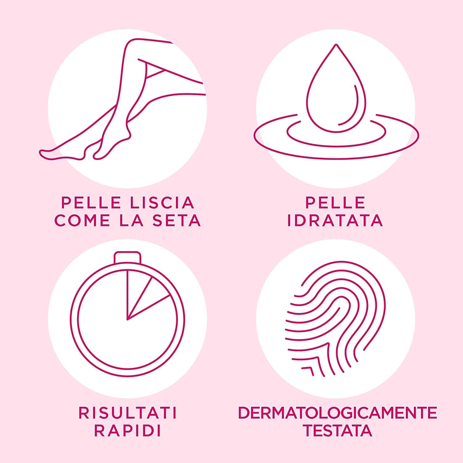 Detalle de Veet Crema Depilatoria Pure Pelli Sensibili – Maxi formato 5 confezioni da 200 ml