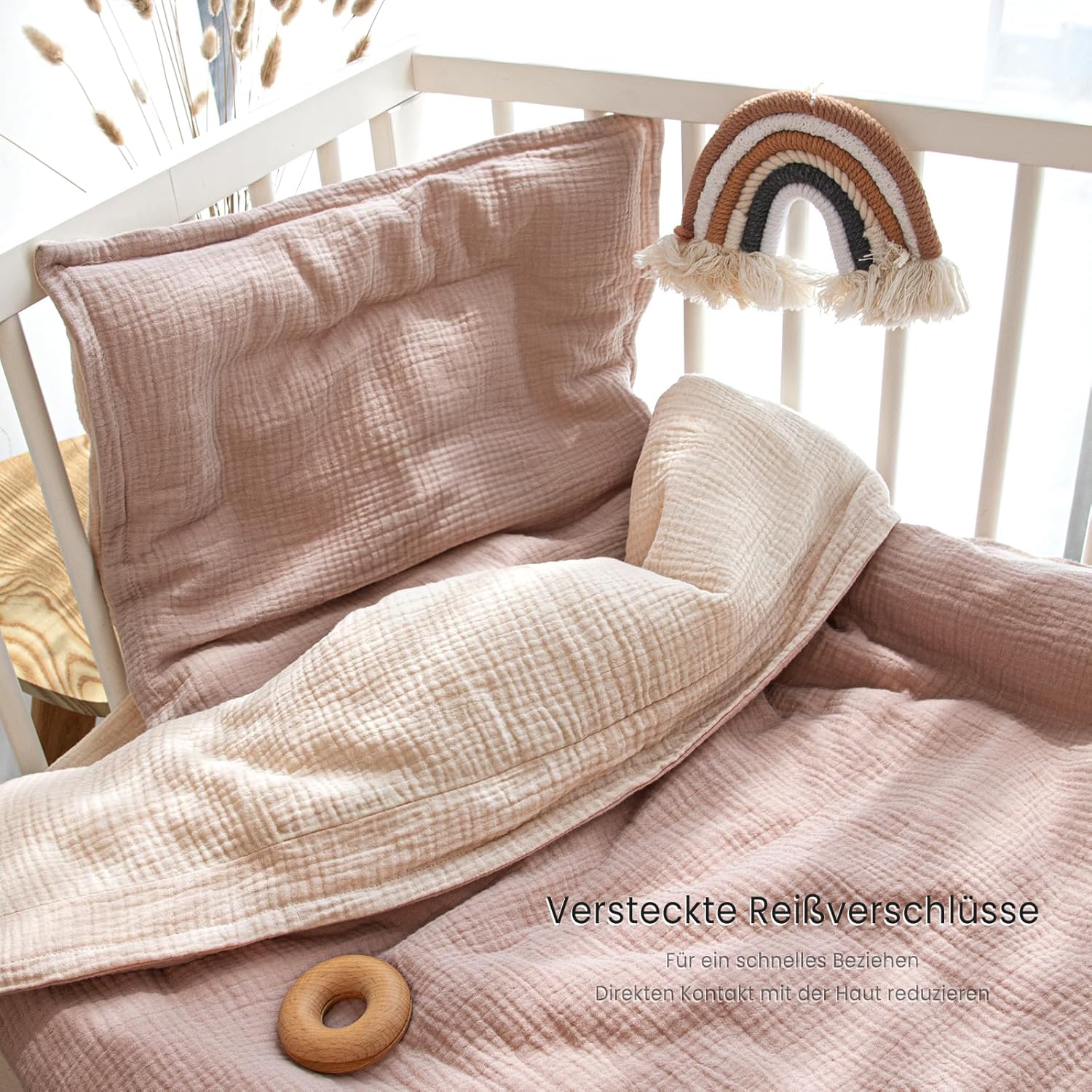 Thumbnail 1 de lulumoon Musselin Kinderbettwäsche 100x135