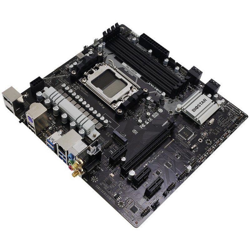 Detalle 2 de Biostar A620MP-E Pro: placa base AM5 asequible para Ryzen 7000 con conectividad actual