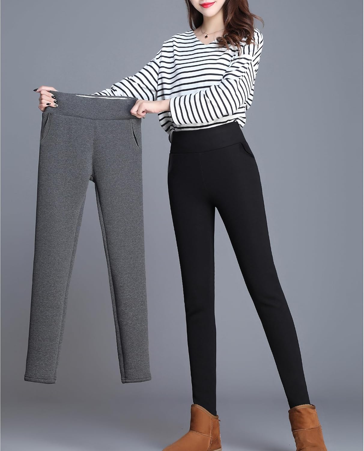 Thumbnail 3 de Hixiaohe Sherpa Fleece Lined Leggings