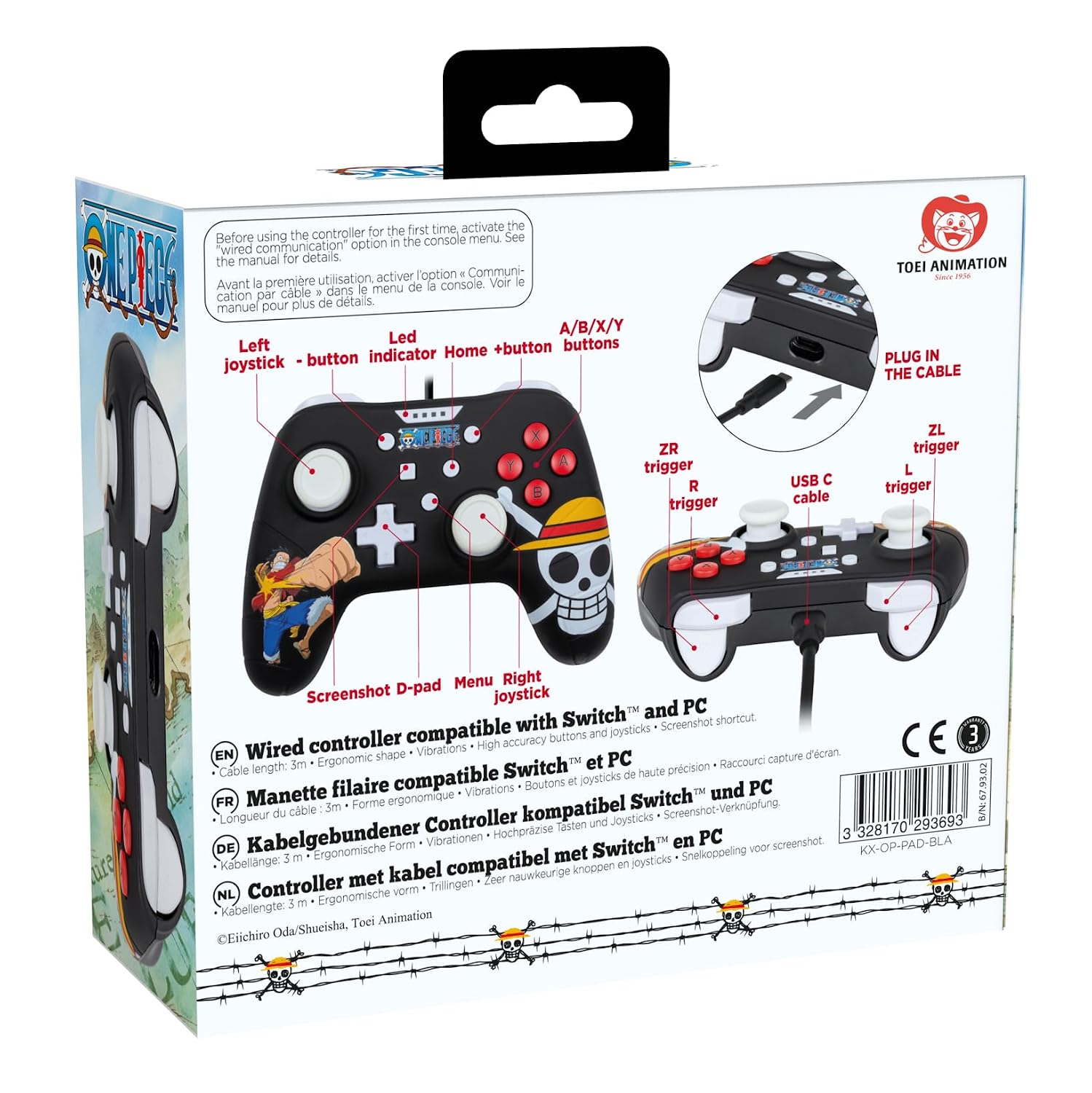 Thumbnail 5 de Konix One Piece Wired Controller Luffy 3 m