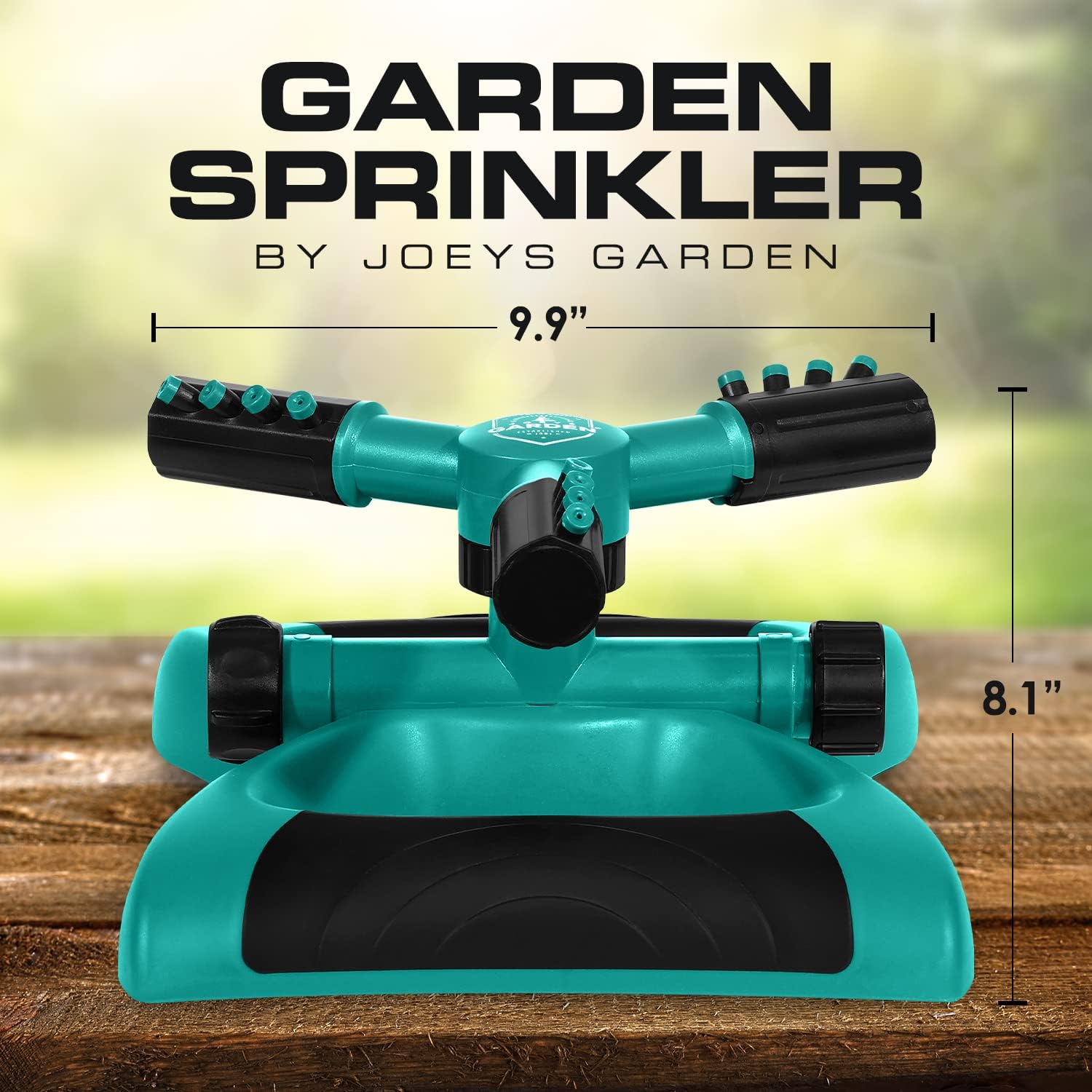 Detalle 2 de Joeys Garden Sprinkler 360° Rotating Lawn Sprinkler with Weighted Base