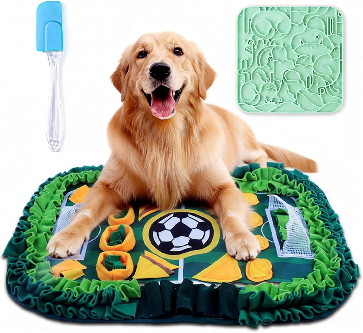 Detalle de Snuffle Mat for Dogs and Licky Mat with Suction Cups – 70x50 cm