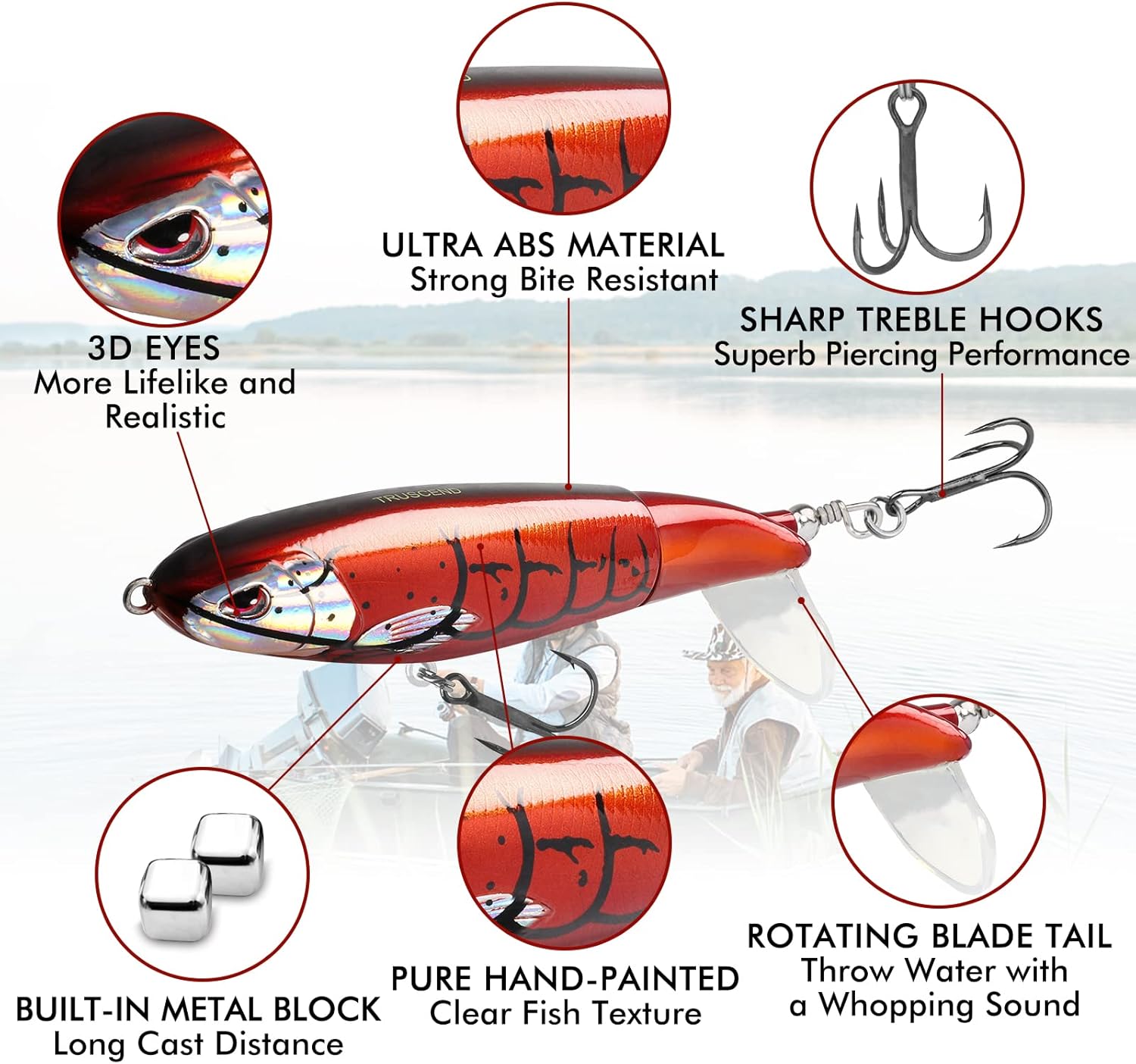 Thumbnail 1 de Truscend Esca Plopper per Black Bass 🎣