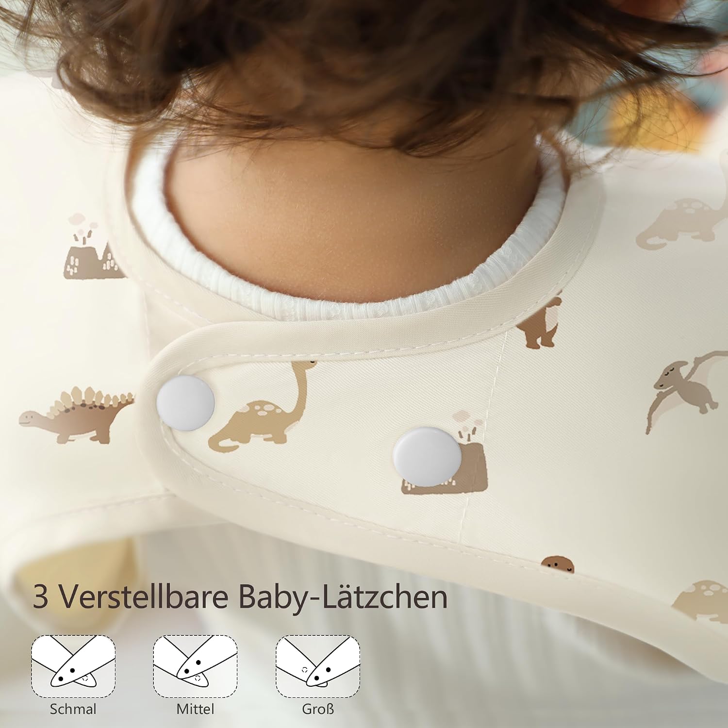 Thumbnail 3 de Bearmoss Lätzchen zum Abstillen mit langen Ärmeln – Wasserdicht, hautfreundlich und maschinenwaschbar