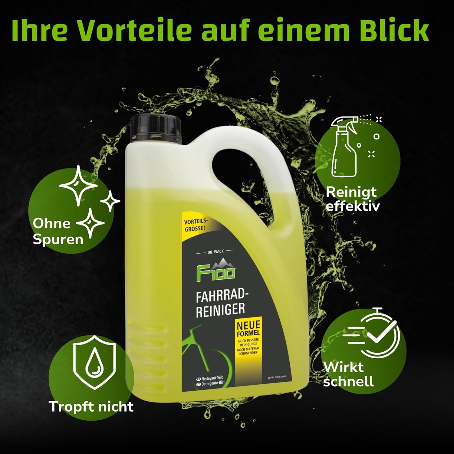 Thumbnail 3 de DR. WACK F100 Fahrradreiniger 2 Liter – säurefrei und materialschonend