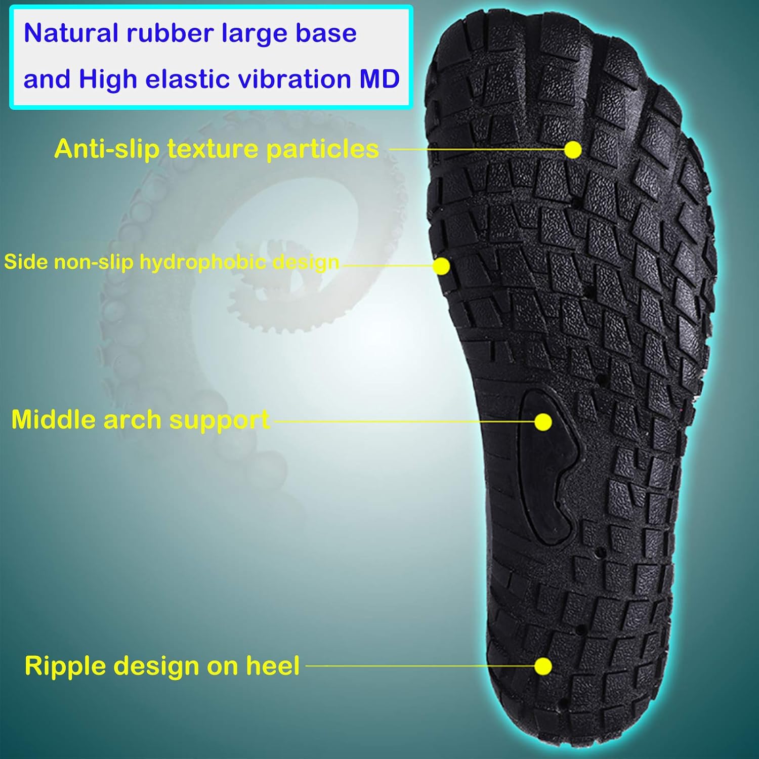 Detalle de ziitop Quick-Dry Water Shoes for Men & Women (Barefoot-Style, Non-Slip)