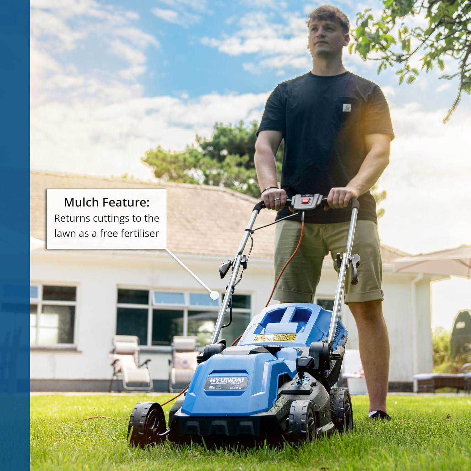 Thumbnail 1 de Hyundai 15'' 1600W Electric Lawn Mower