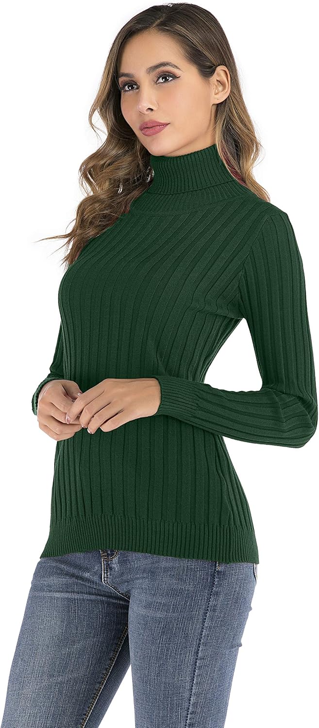 Thumbnail 3 de Enjoyoself Damen Strickpullover Gerippter Rollkragenpullover