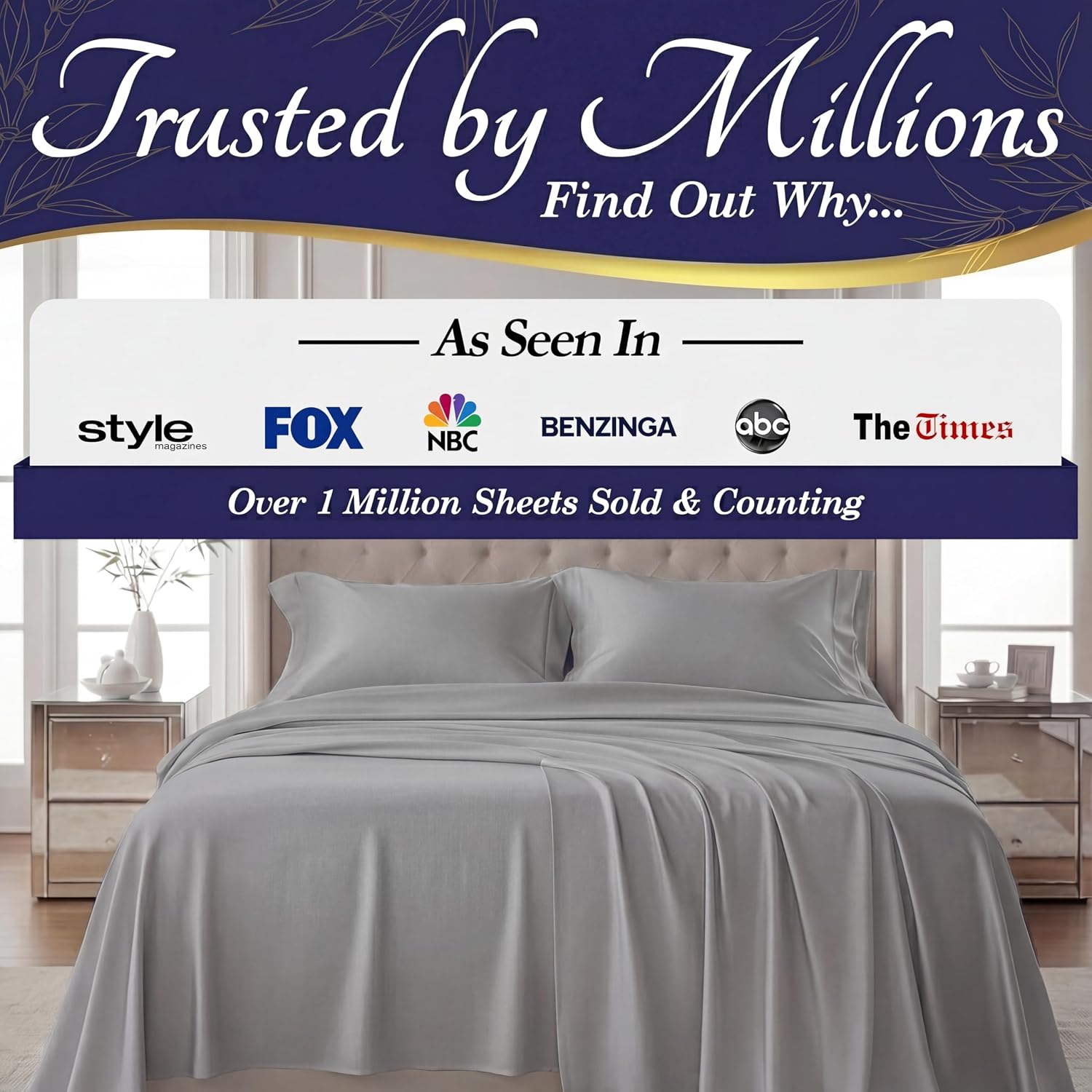 Thumbnail 3 de DECOLURE Bamboo Twin Sheet Set