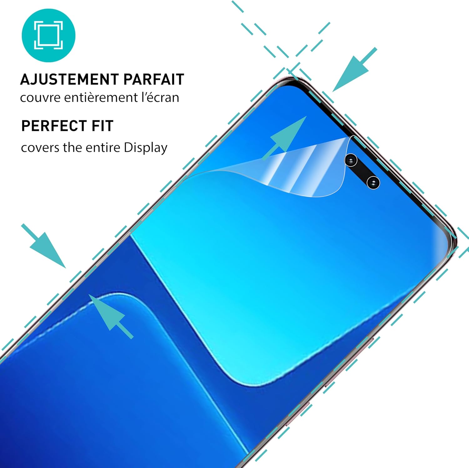 Detalle de Smartect Protecteur d’écran TPU Clear (2 pièces) pour Xiaomi 13 Lite