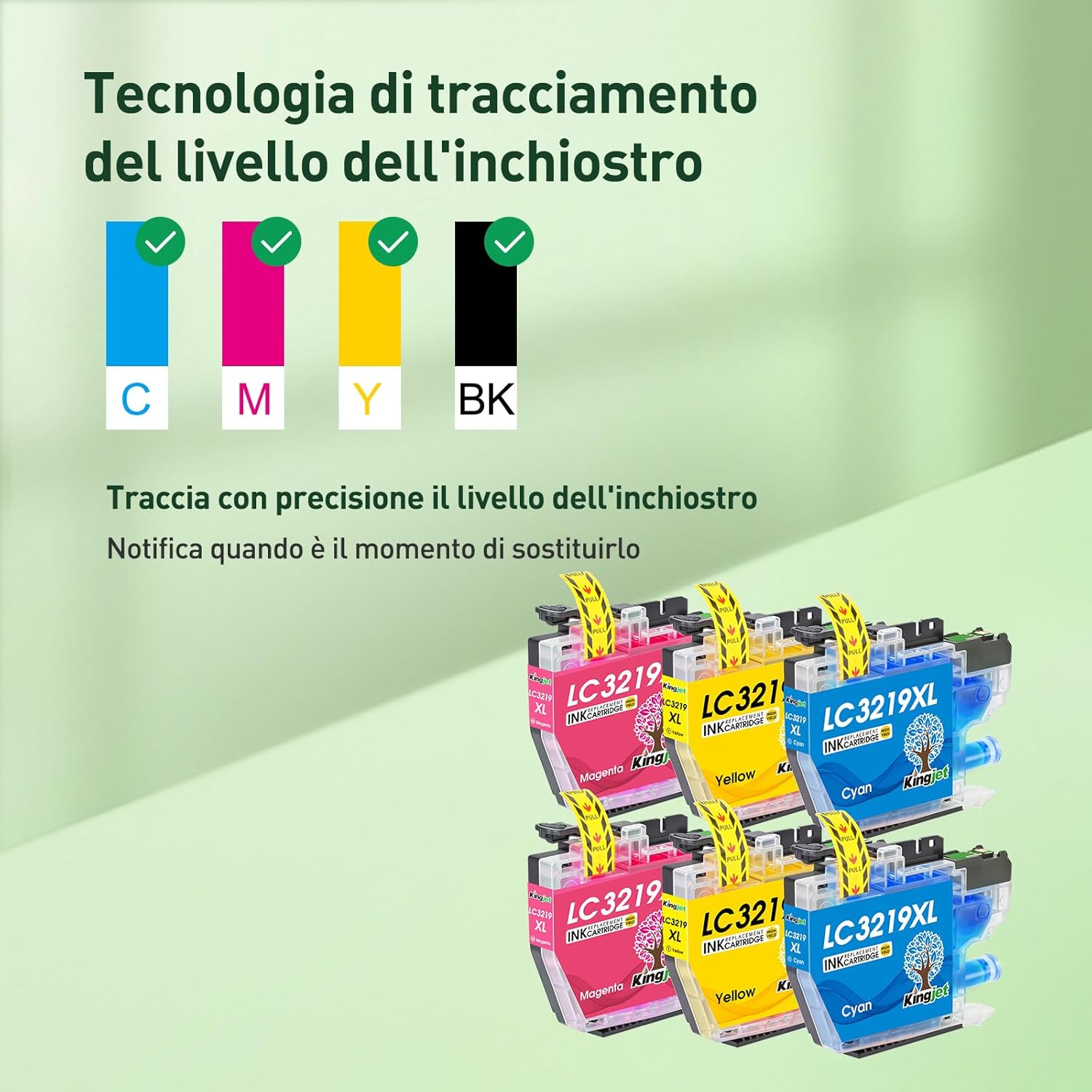 Thumbnail 3 de KINGJET LC3219XL Cartucce compatibili 2xC 2xM 2xY