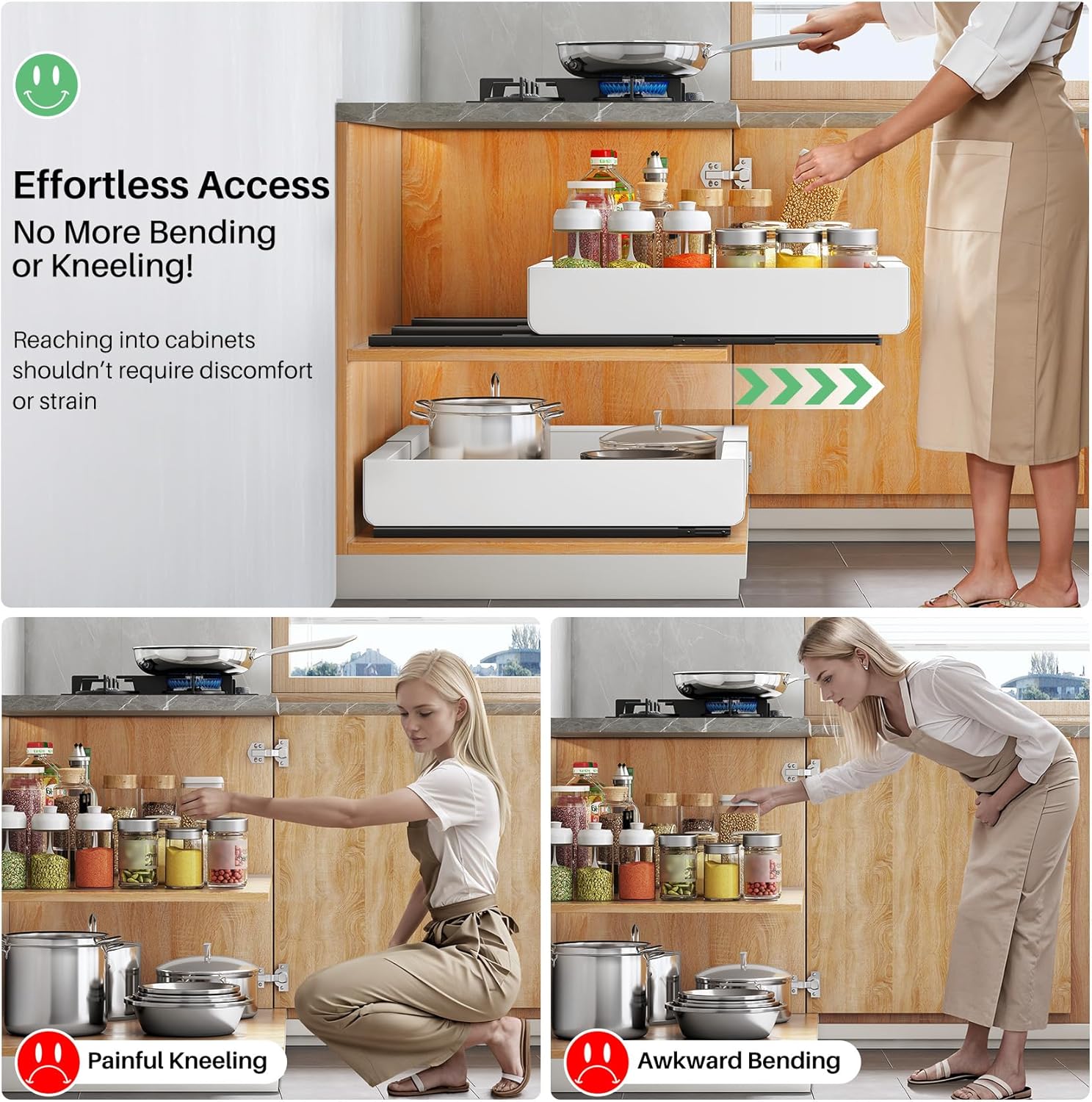 Detalle 2 de Pull out Cabinet Organizer, 2-pack ⚙
