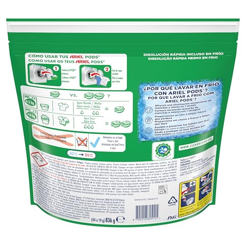 Thumbnail 8 de Ariel Todo En 1 PODs detergente líquido en cápsulas (88 pastillas) para manchas y olores