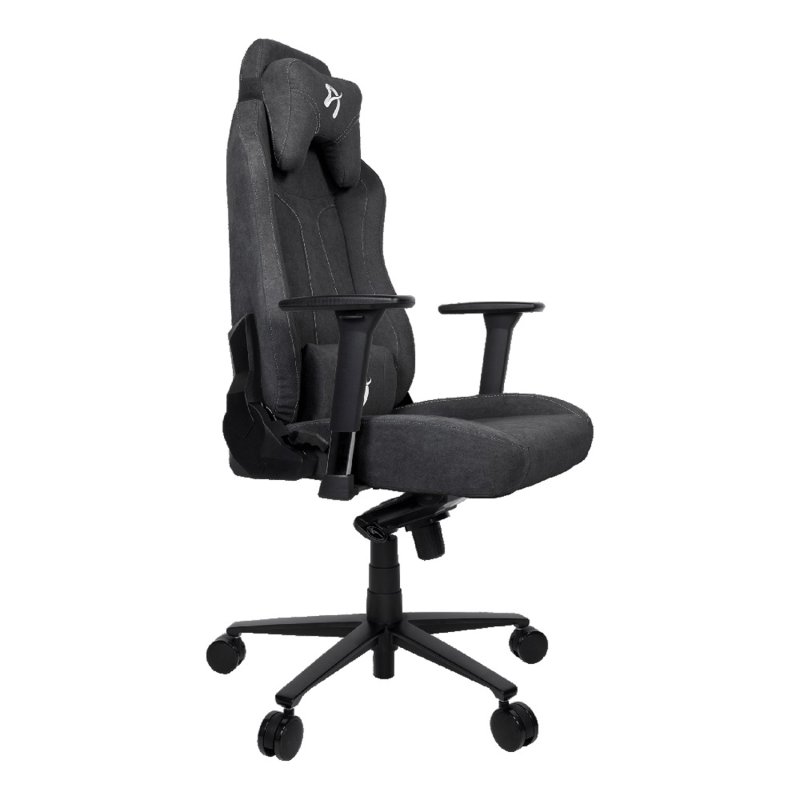 Detalle 2 de Arozzi Vernazza Soft Fabric Silla Gaming Gris Oscuro: confort y amplitud para largas sesiones