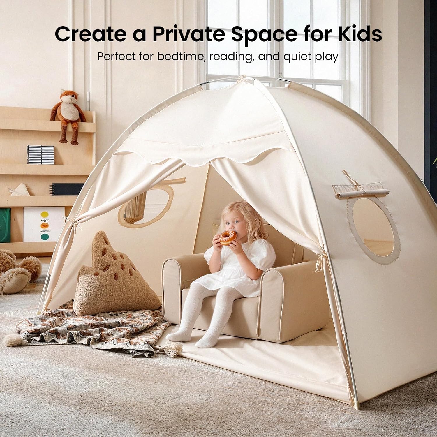 Thumbnail 6 de Tiny Land Kids Play Tent, 77" x 40" x 46