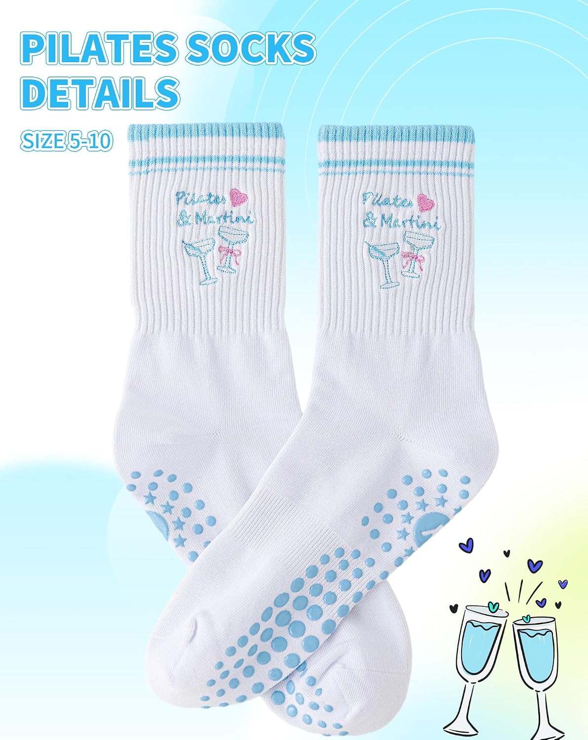 Detalle 2 de Yawlsow Pilates Stoppersocken Damen 36-40