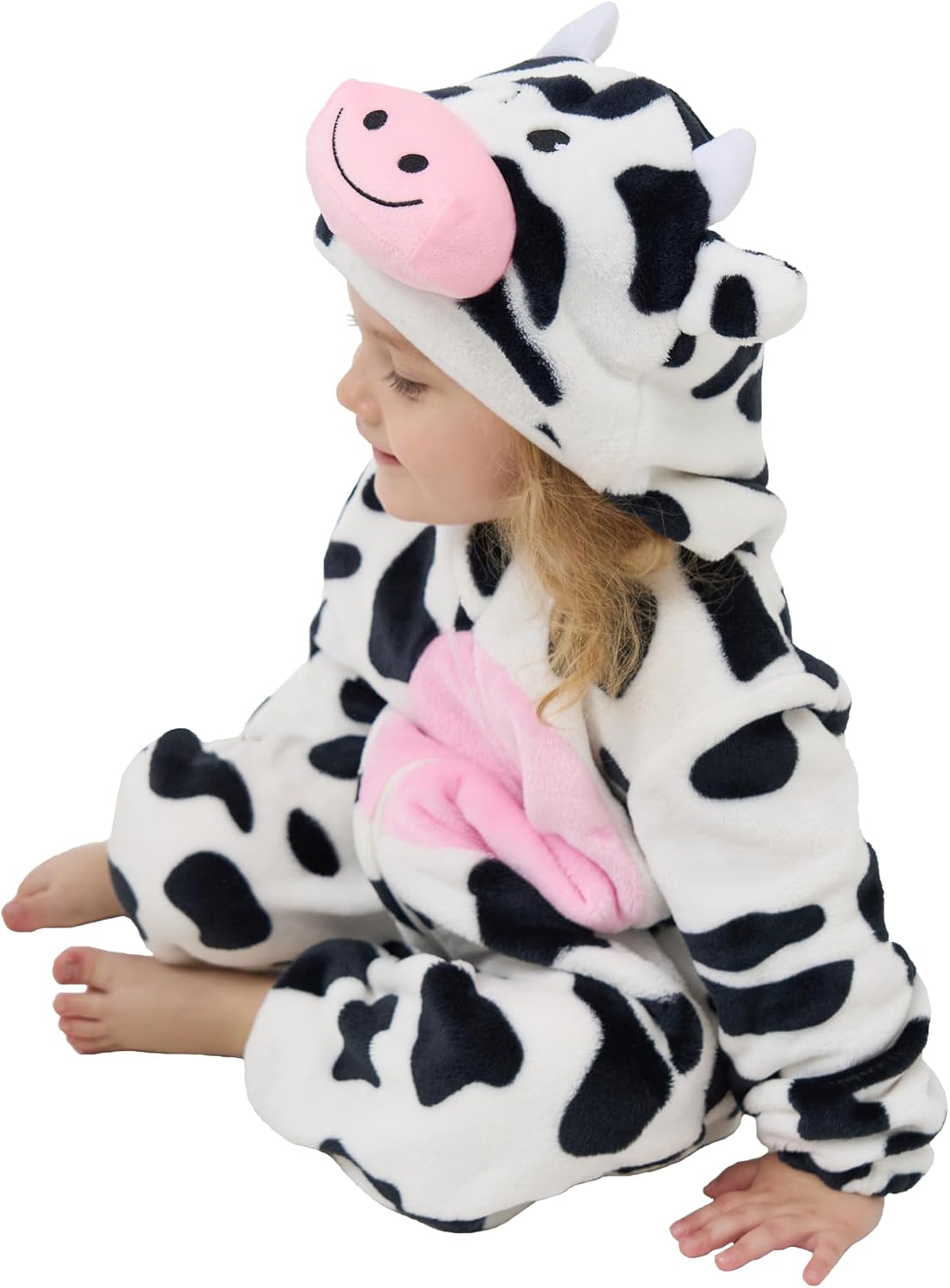 Detalle 2 de SCOPUCI Unisex Baby Animal Onesie Pajamas, 100% Flannel Fleece